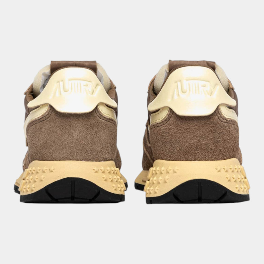 Autry Sneakers Reelwind in Nylon e Suede - Cioccolato