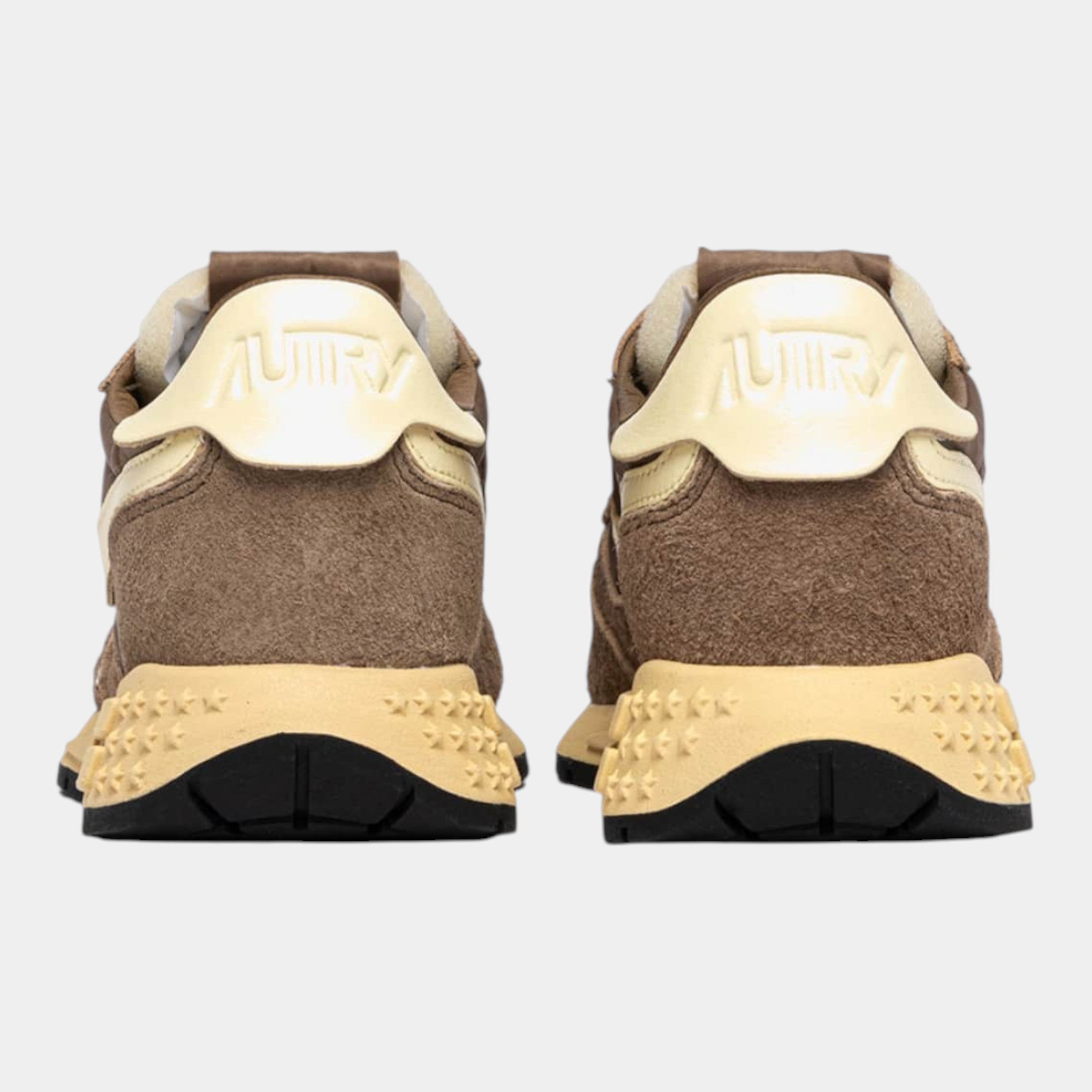 Autry Sneakers Reelwind in Nylon e Suede - Cioccolato