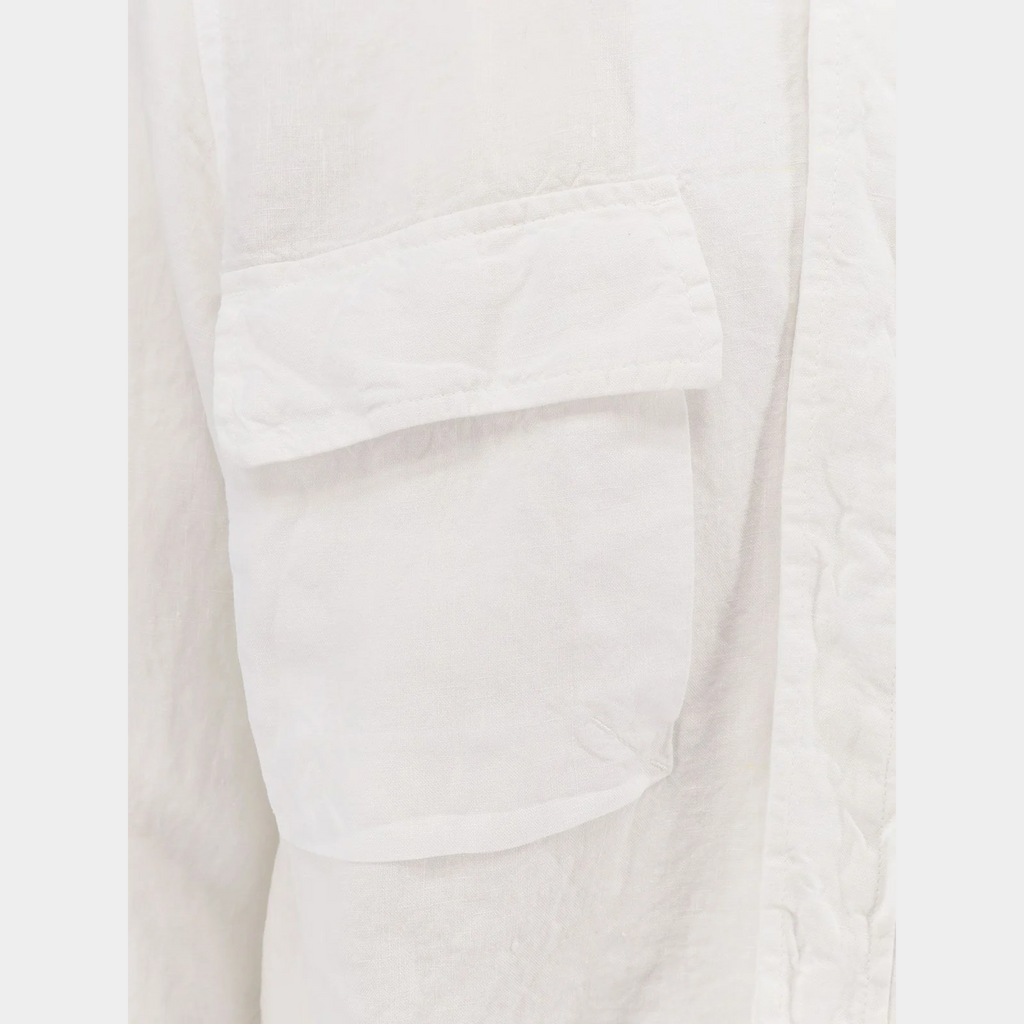 Aspesi Camicia in lino con tasconi  Ri-Capa - Bianco
