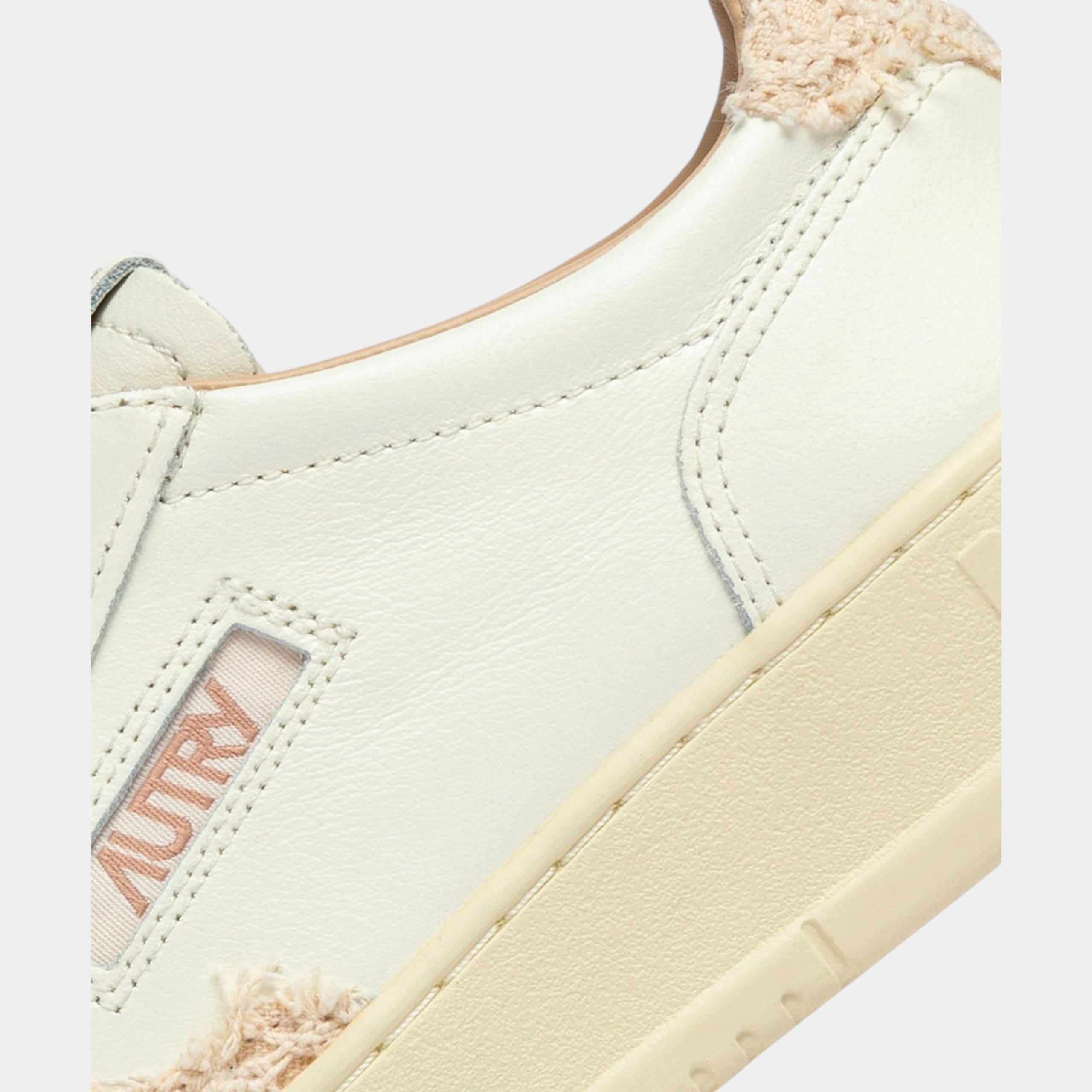 Autry Sneakers Medalist in pelle e Macramè - Bianco/Naturale