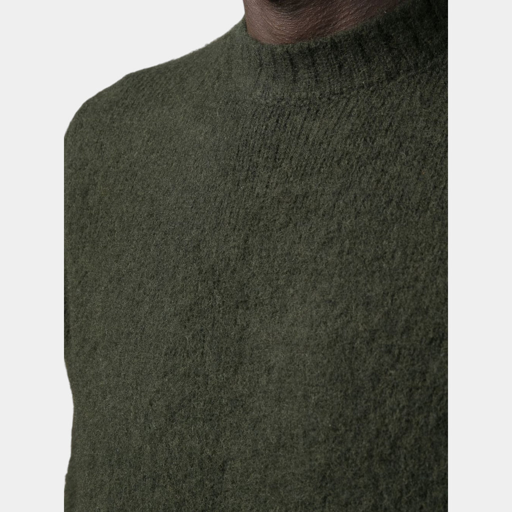 Aspesi Maglia in lana grattata - Verde