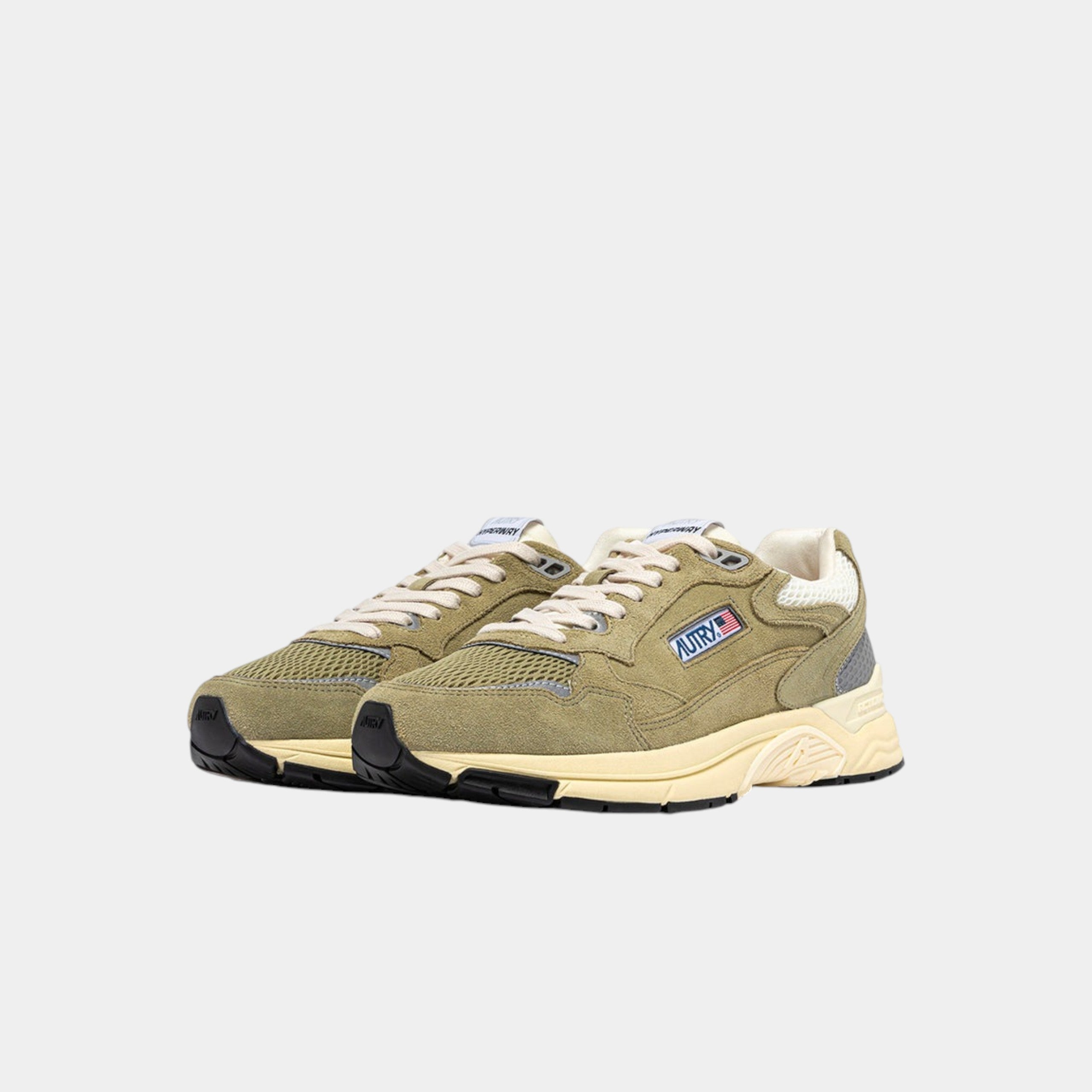 Autry Sneakers Hyperway in mesh e suede - Salvia