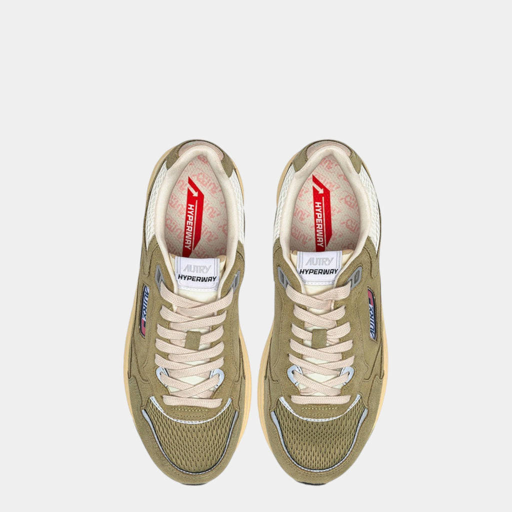 Autry Sneakers Hyperway in mesh e suede - Salvia