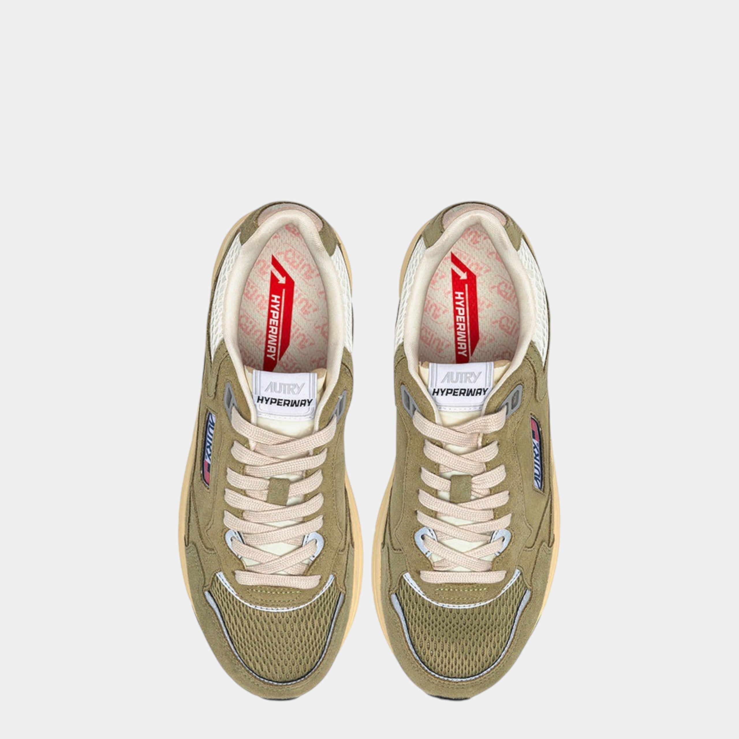 Autry Sneakers Hyperway in mesh e suede - Salvia