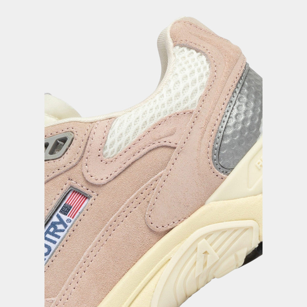 Autry Sneakers Hyperway in mesh e suede - Rosa chiaro