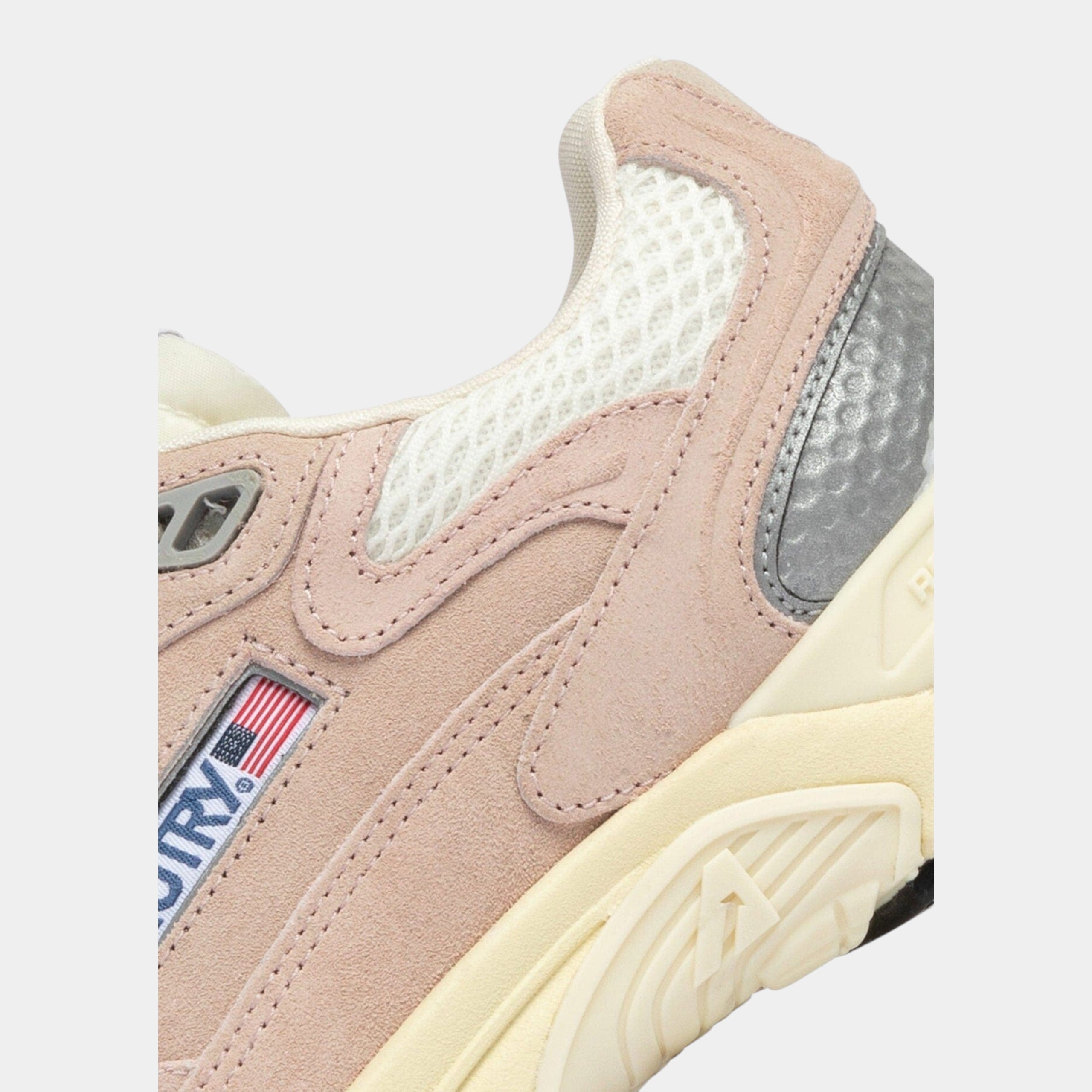 Autry Sneakers Hyperway in mesh e suede - Rosa chiaro