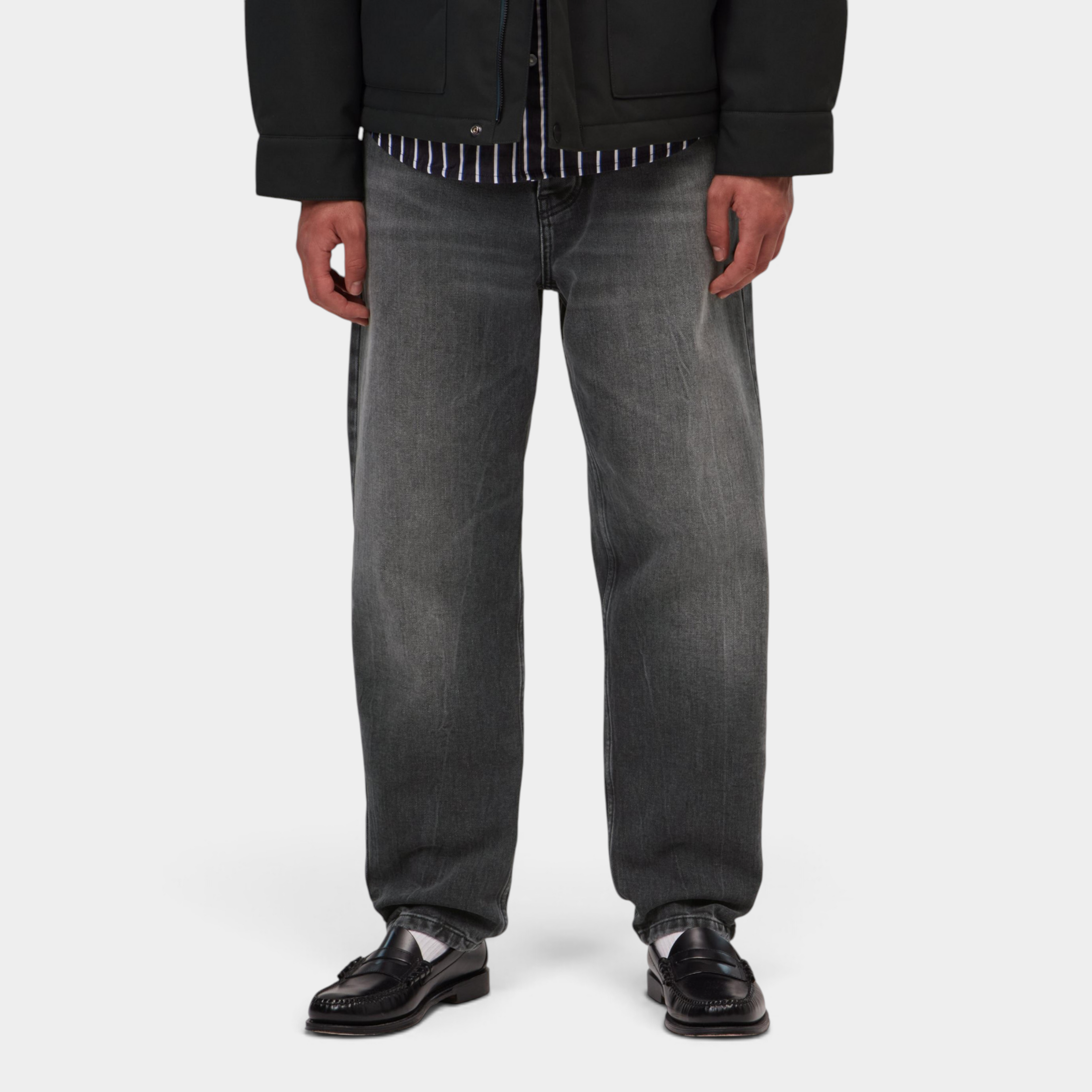 Carhartt Wip Jeans Newel in denim slavato - Nero