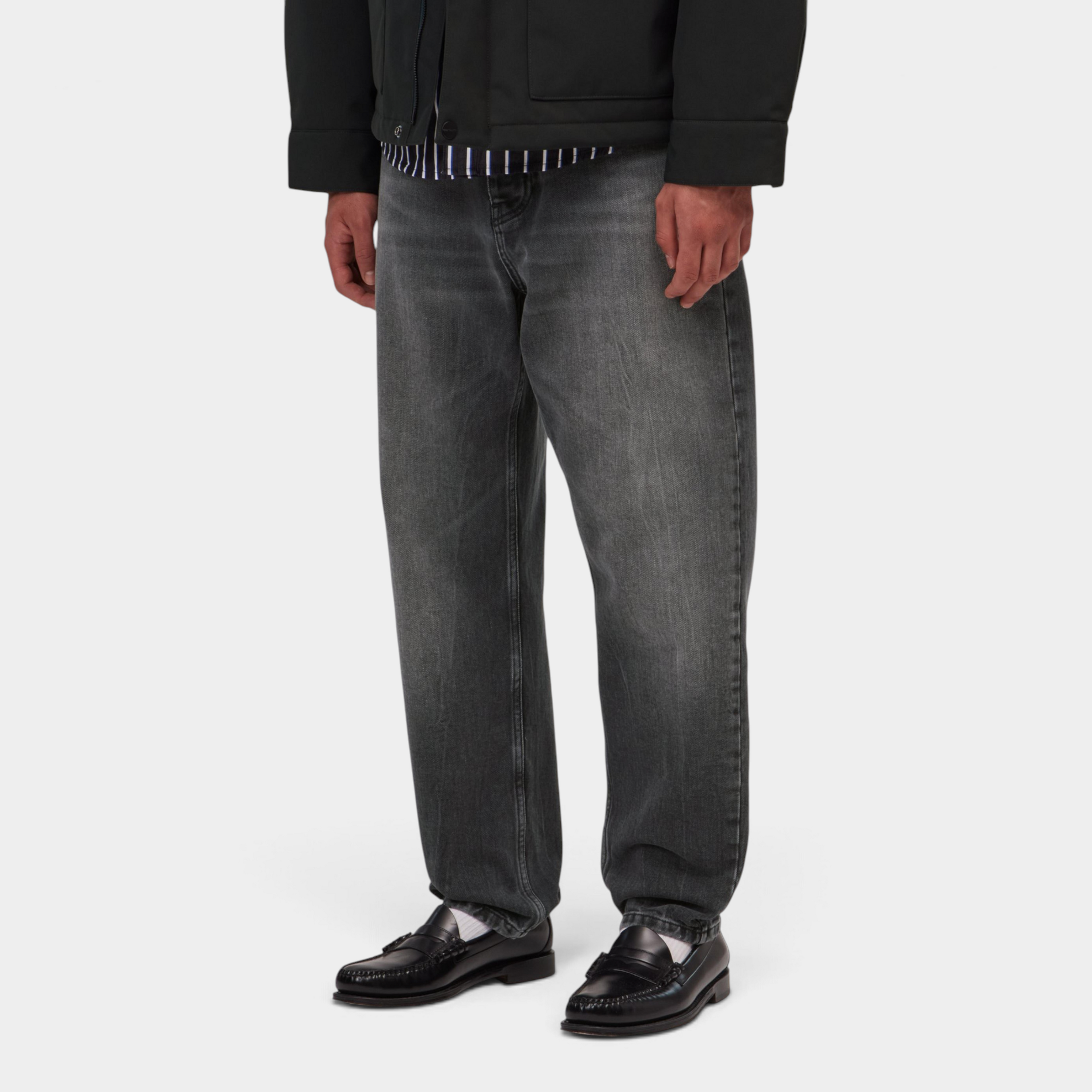 Carhartt Wip Jeans Newel in denim slavato - Nero