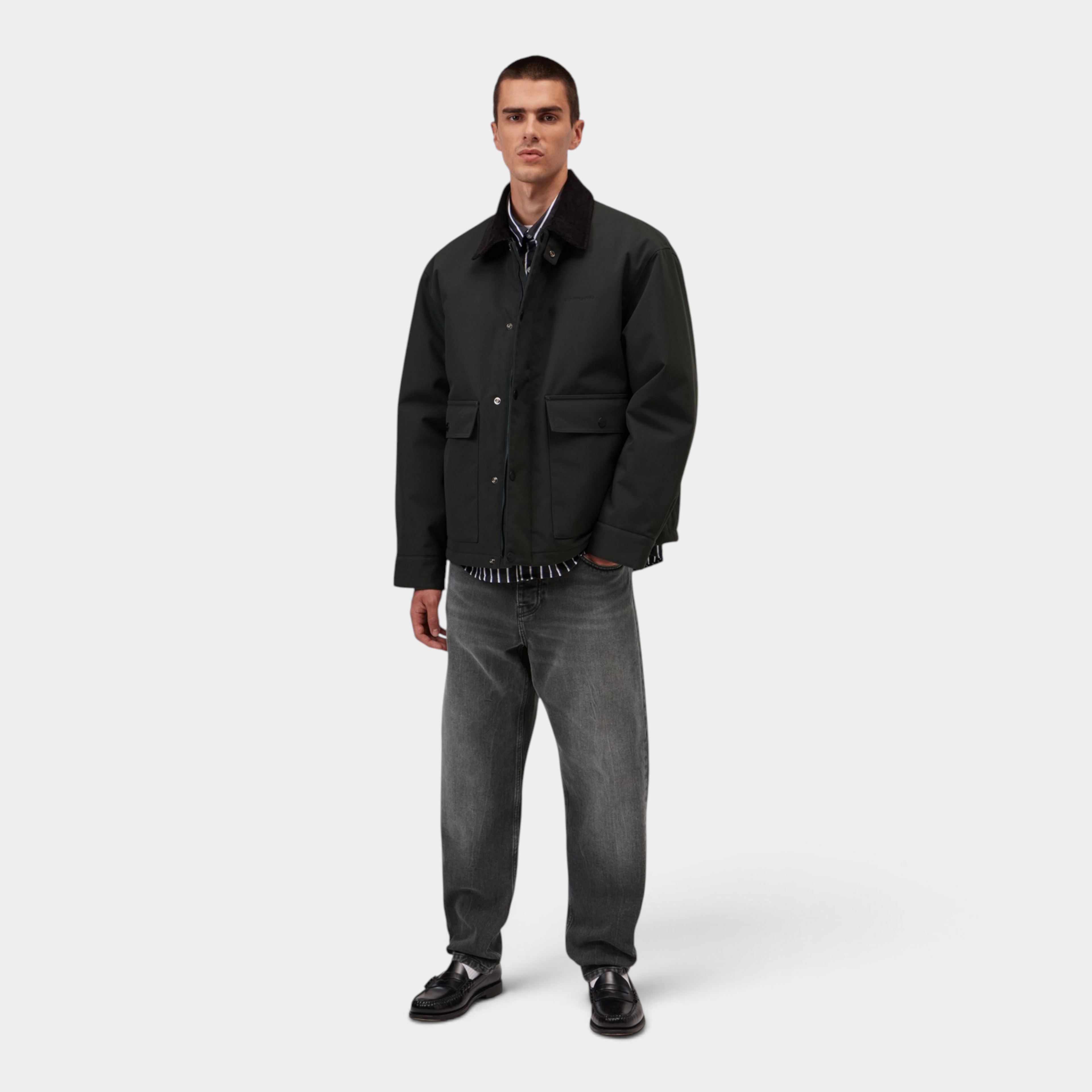 Carhartt Wip Jeans Newel in denim slavato - Nero