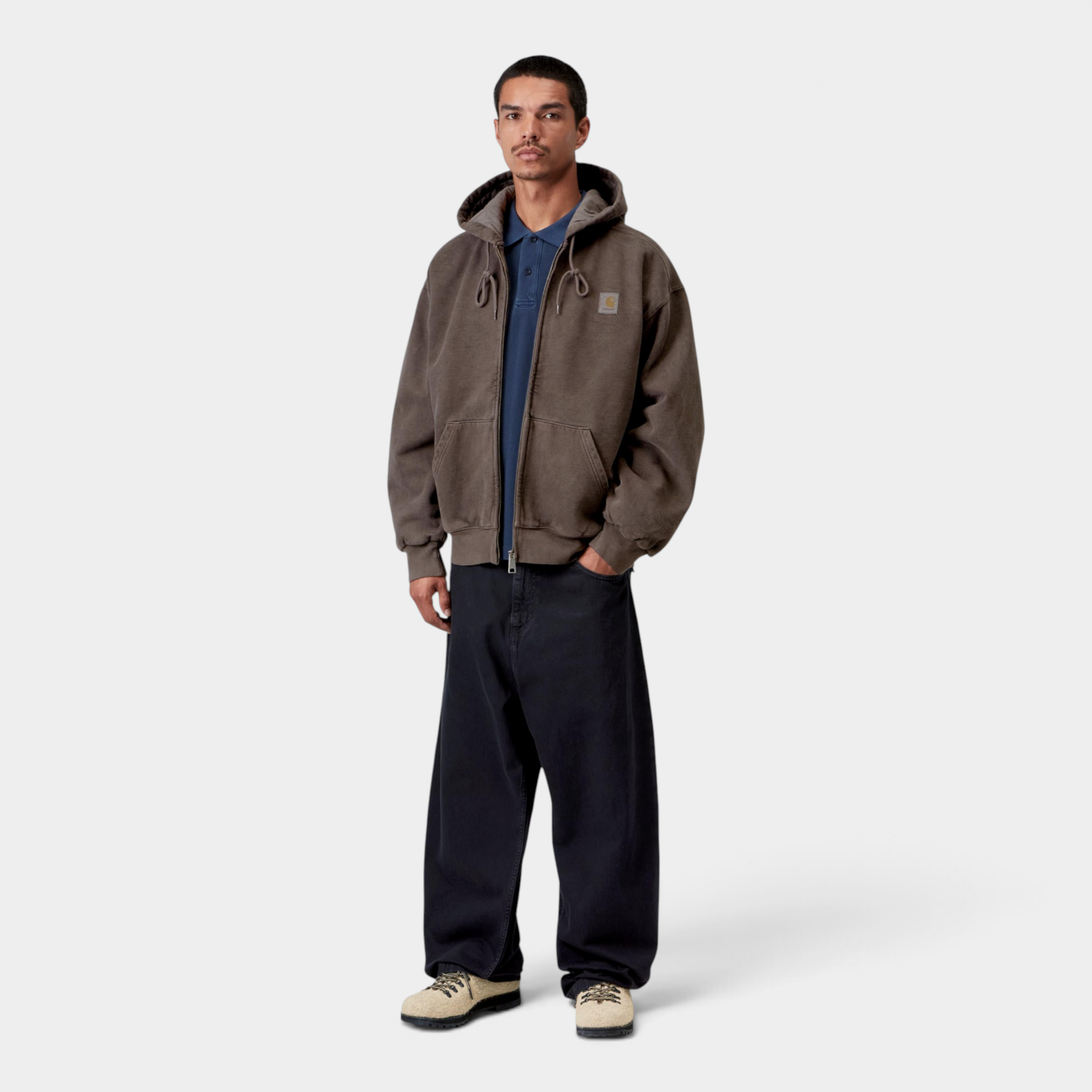 Carhartt Wip Giacca in felpa Vista con cappuccio - Tabacco