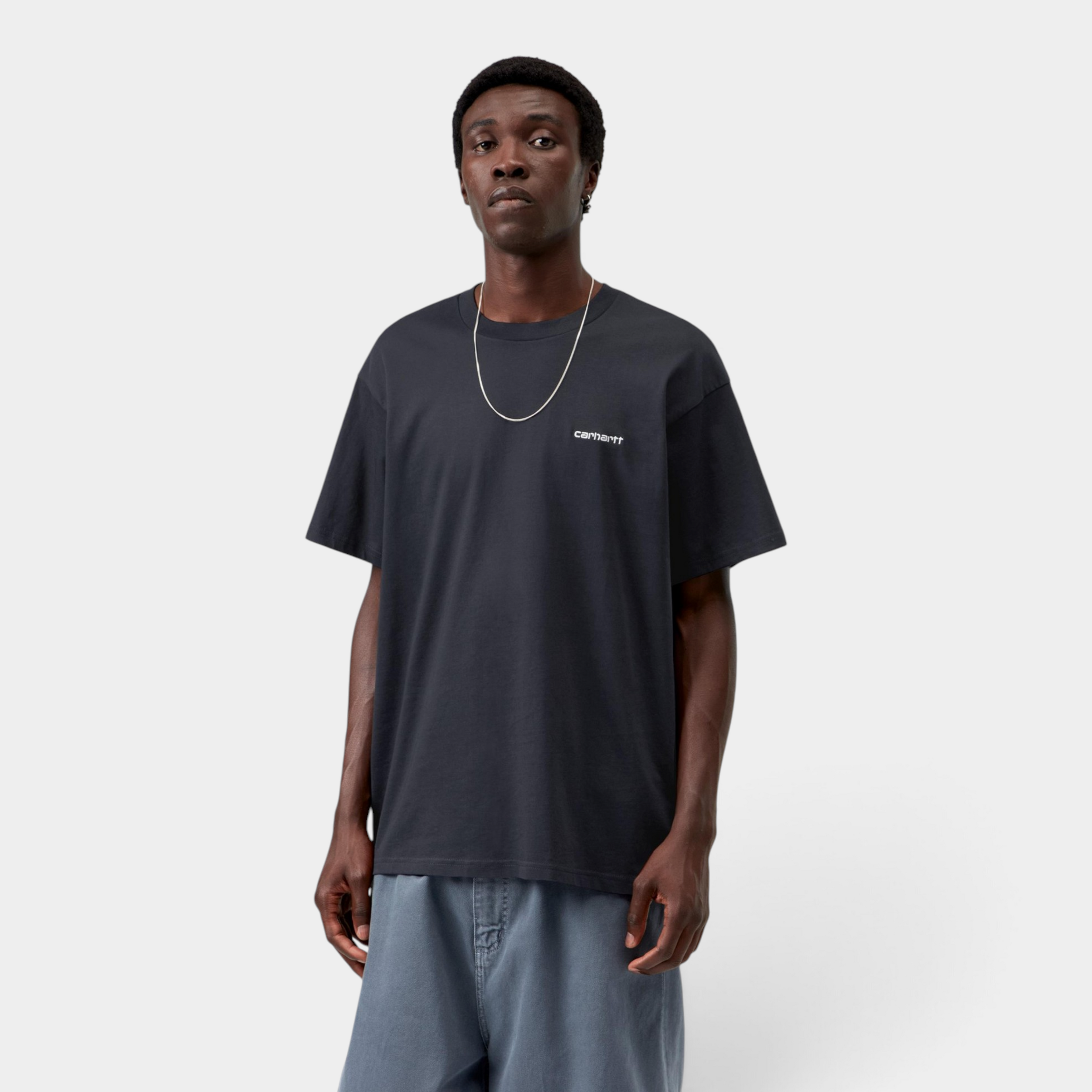 Carhartt Wip Script Embroidery T-shirt - Blu
