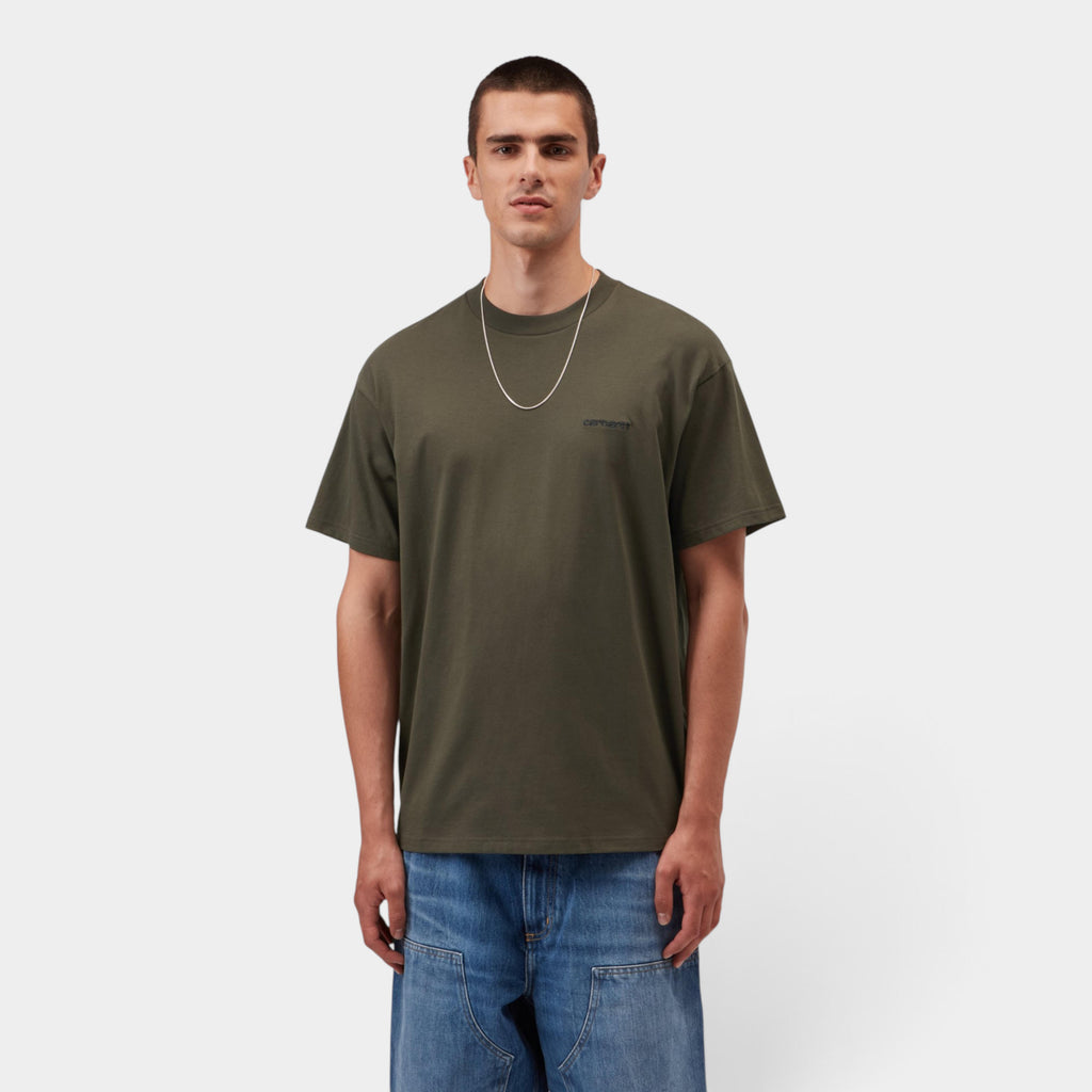 Carhartt Wip Script Embroidery T-shirt - Cipresso