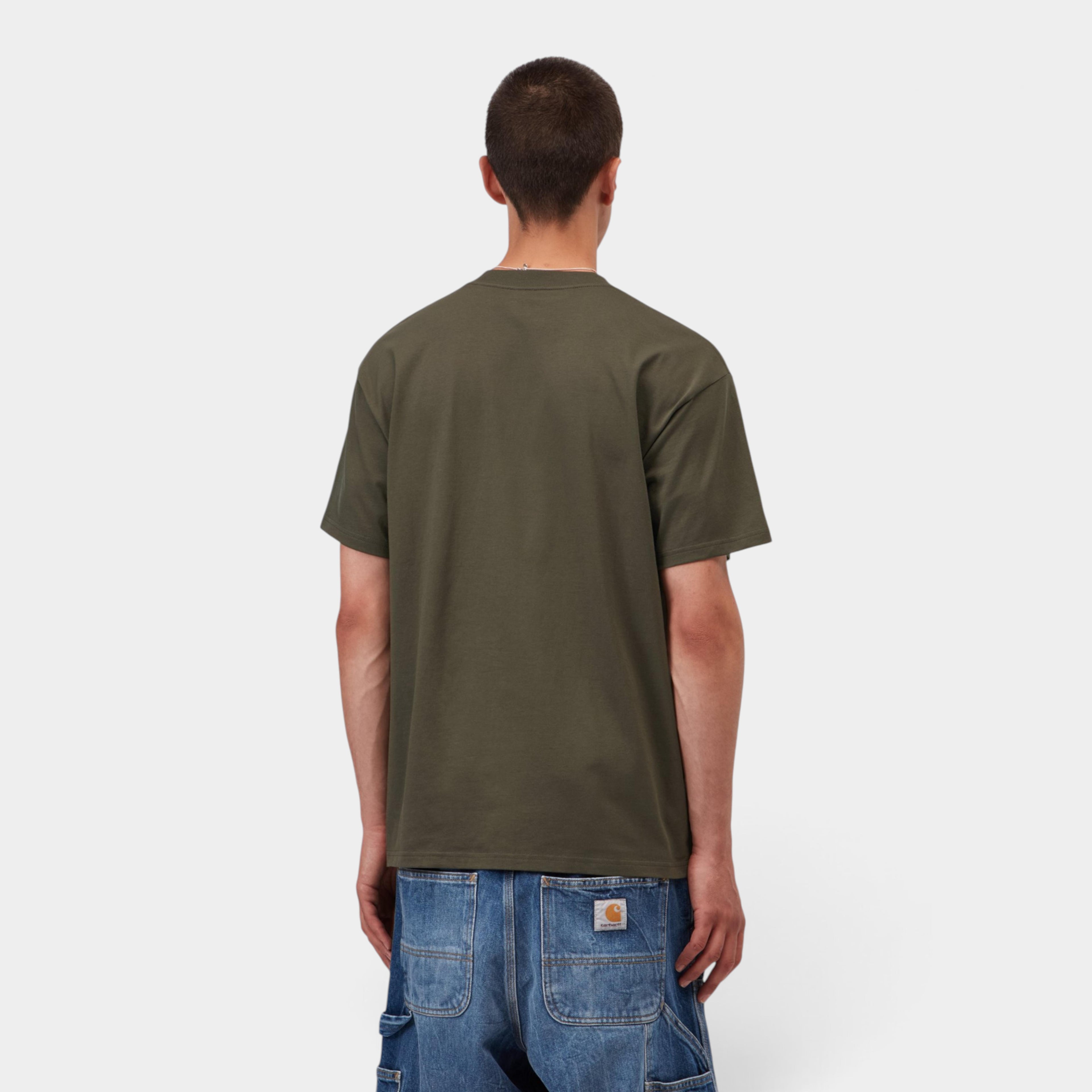Carhartt Wip Script Embroidery T-shirt - Cipresso