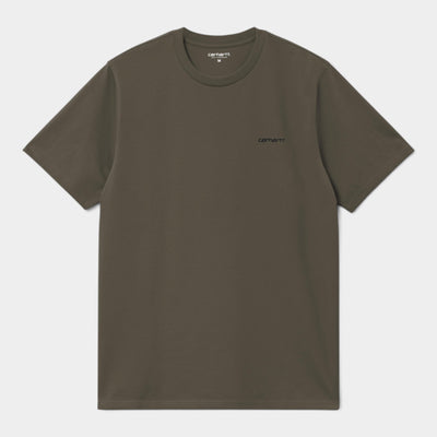 Carhartt Wip Script Embroidery T-shirt - Cipresso