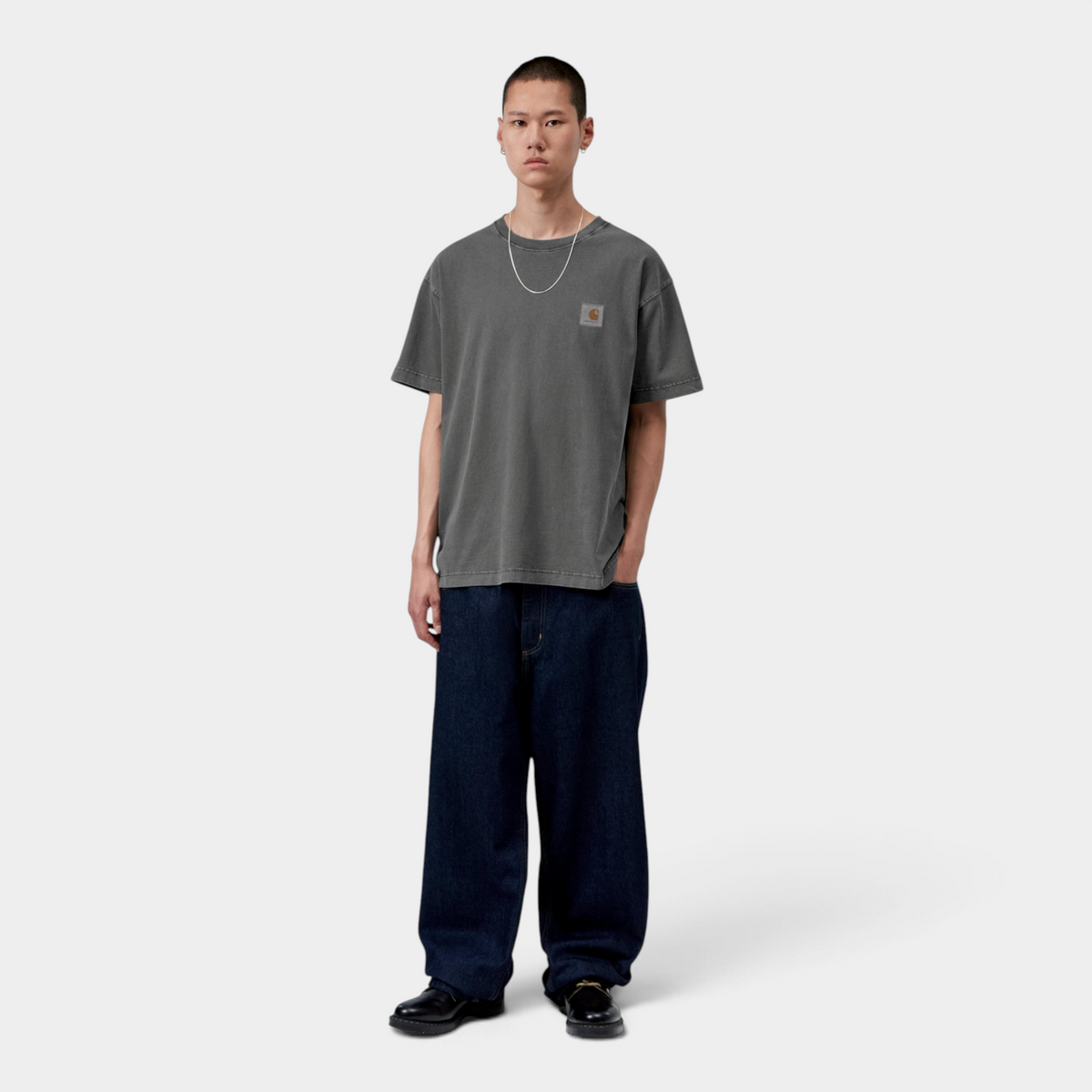 Carhartt Wip Tee Shirt Vista slavata - Nero