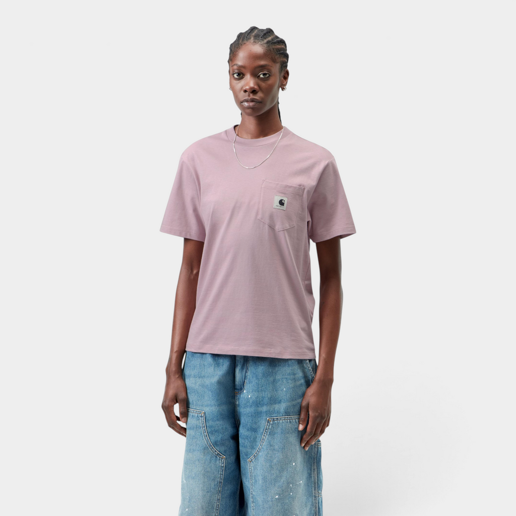 Carhartt Wip W' T-shirt con taschino - Rosa chiaro