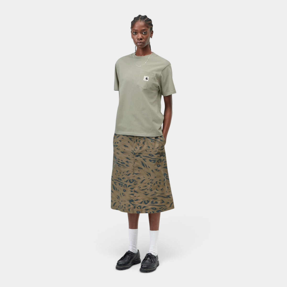 Carhartt Wip W' T-shirt con taschino - Verde chiaro