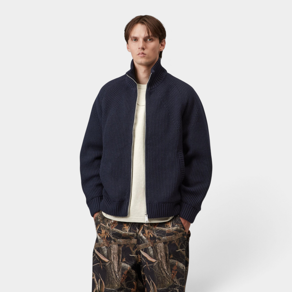 Carhartt Wip Giubbino Banley in maglia di lana - Blu
