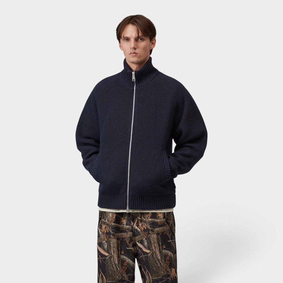 Carhartt Wip Giubbino Banley in maglia di lana - Blu