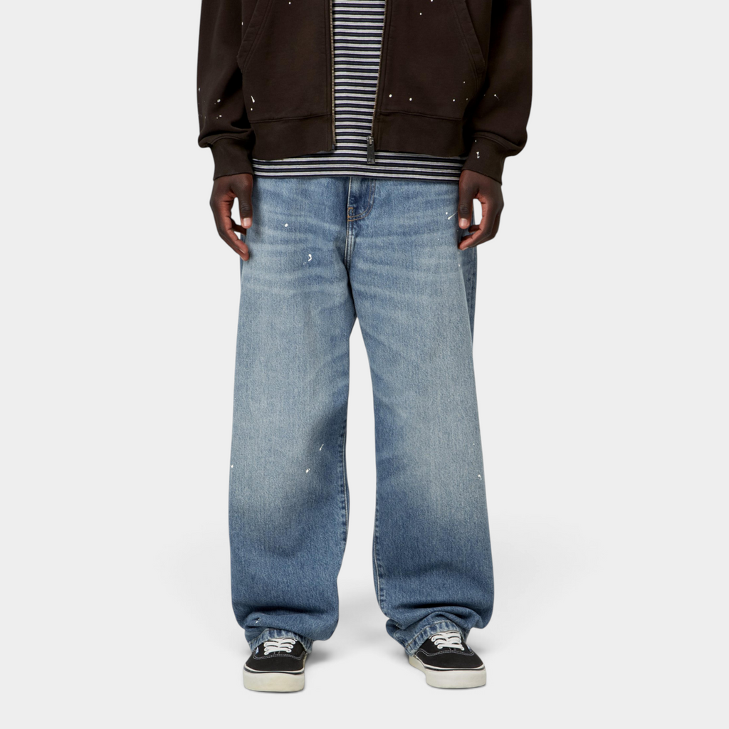 Carhartt Wip Jeans Landon effetto destroy splatter - Denim lavato
