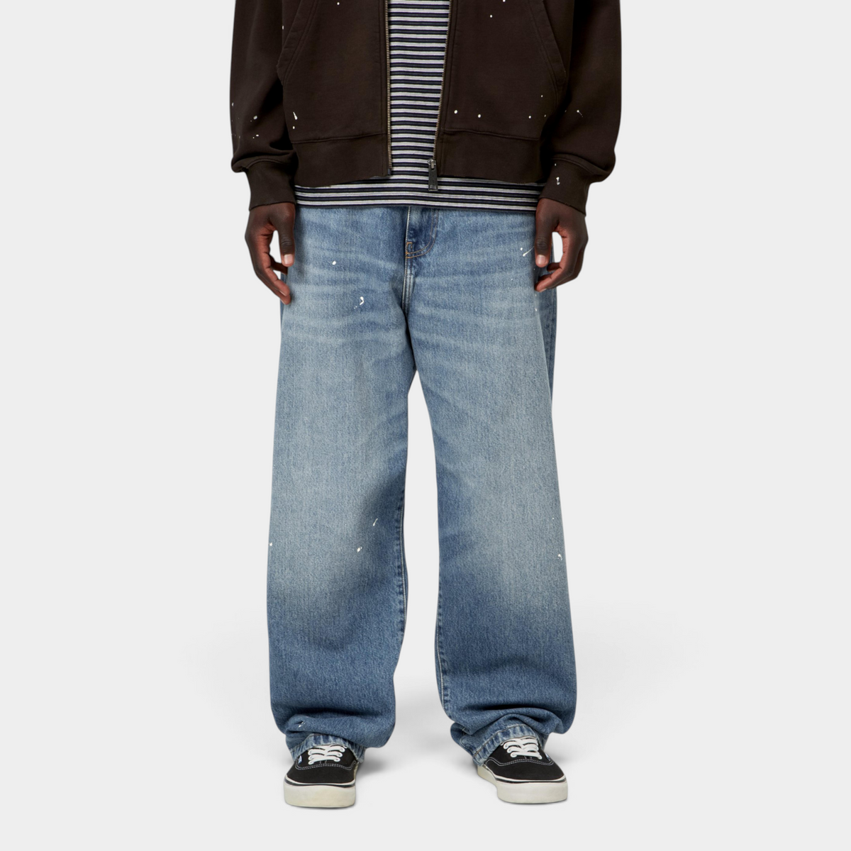 Carhartt Wip Jeans Landon effetto destroy splatter - Denim lavato