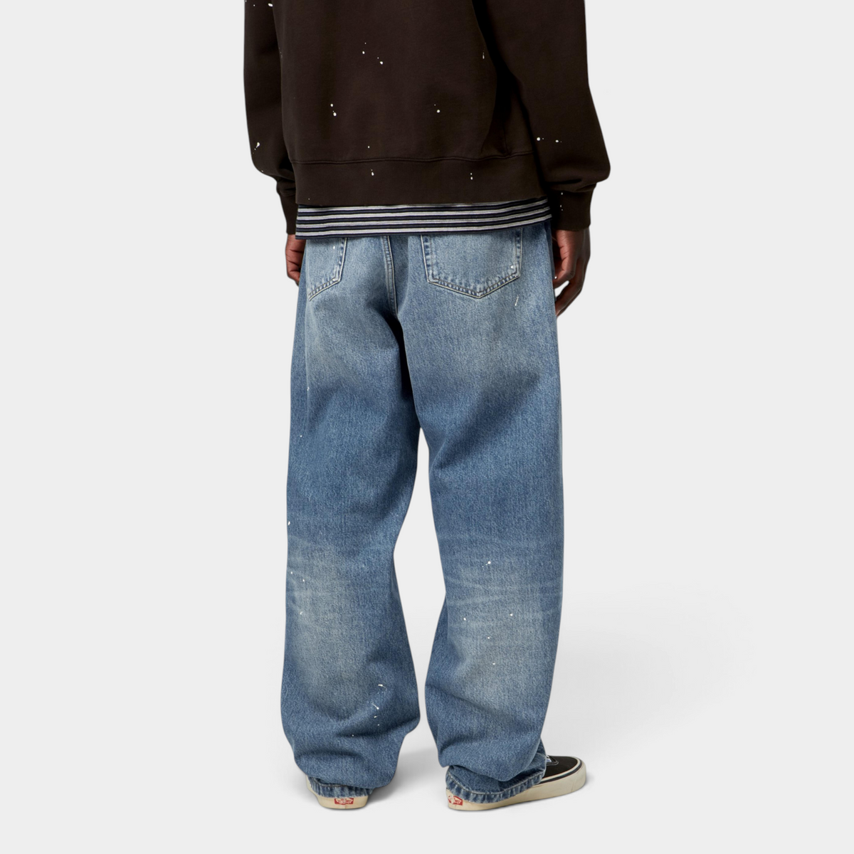 Carhartt Wip Jeans Landon effetto destroy splatter - Denim lavato