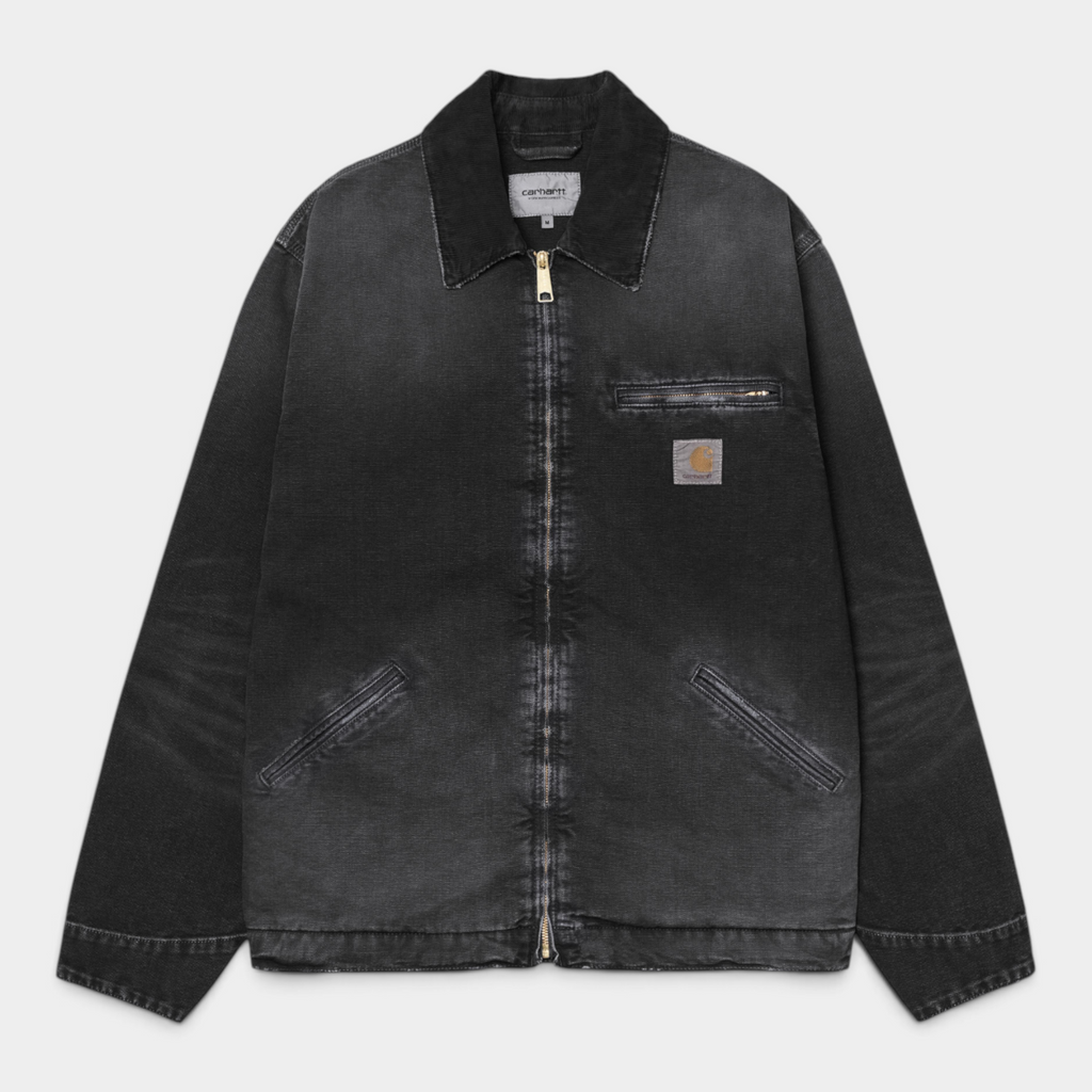 Carhartt Wip Giubbino Detroit effetto Destroy - Nero lavato