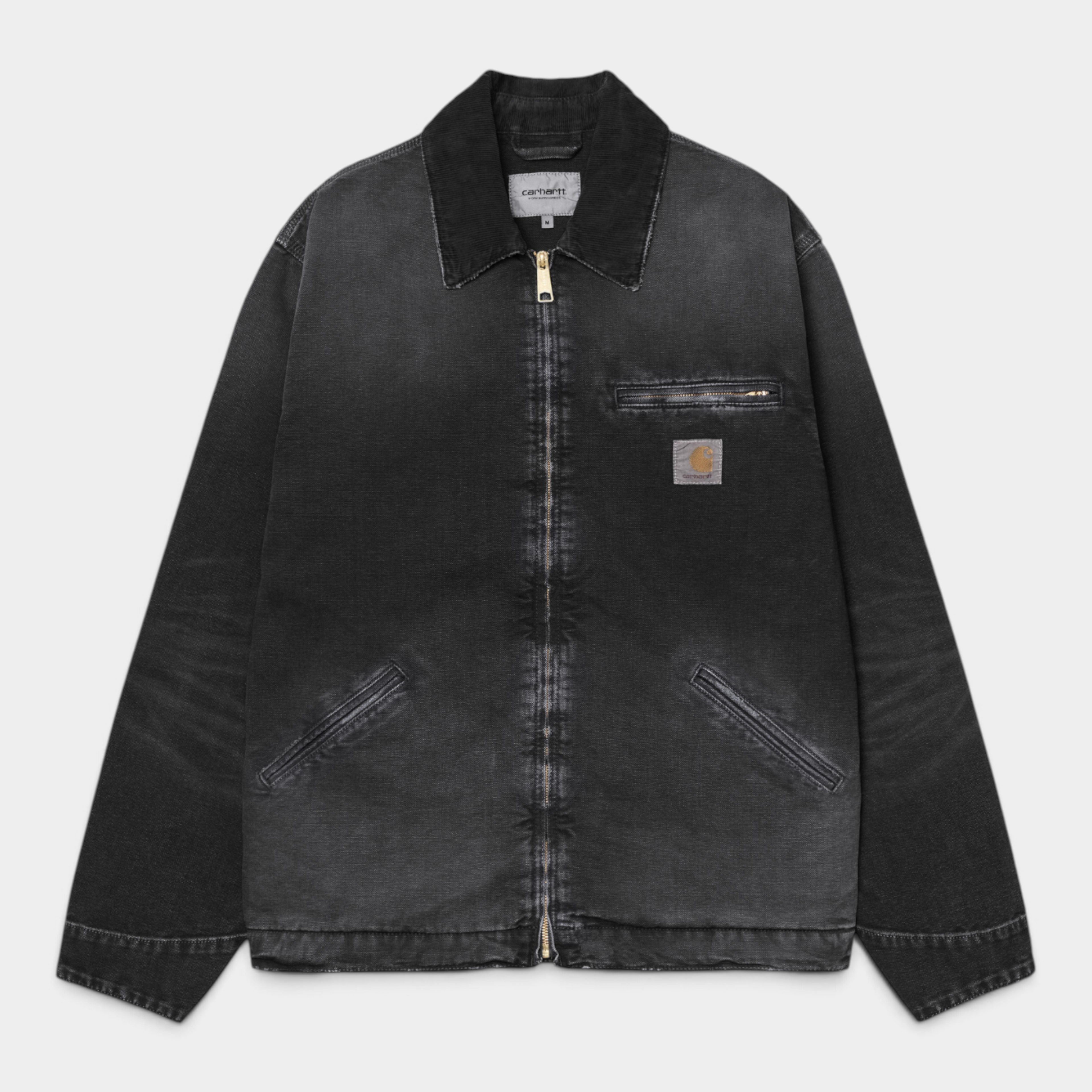 Carhartt Wip Giubbino Detroit effetto Destroy - Nero lavato