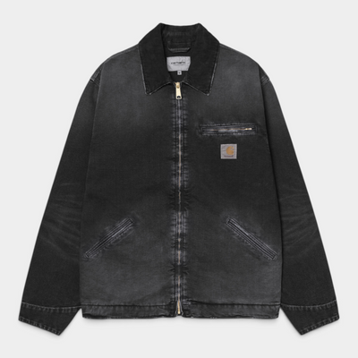 Carhartt Wip Giubbino Detroit effetto Destroy - Nero lavato