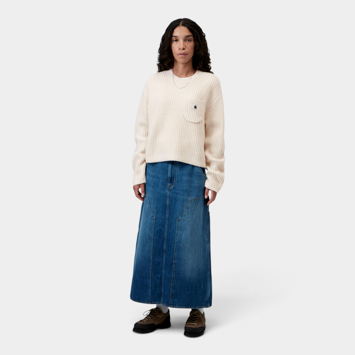 Carhartt Wip W' Maglia a coste Mira - Naturale
