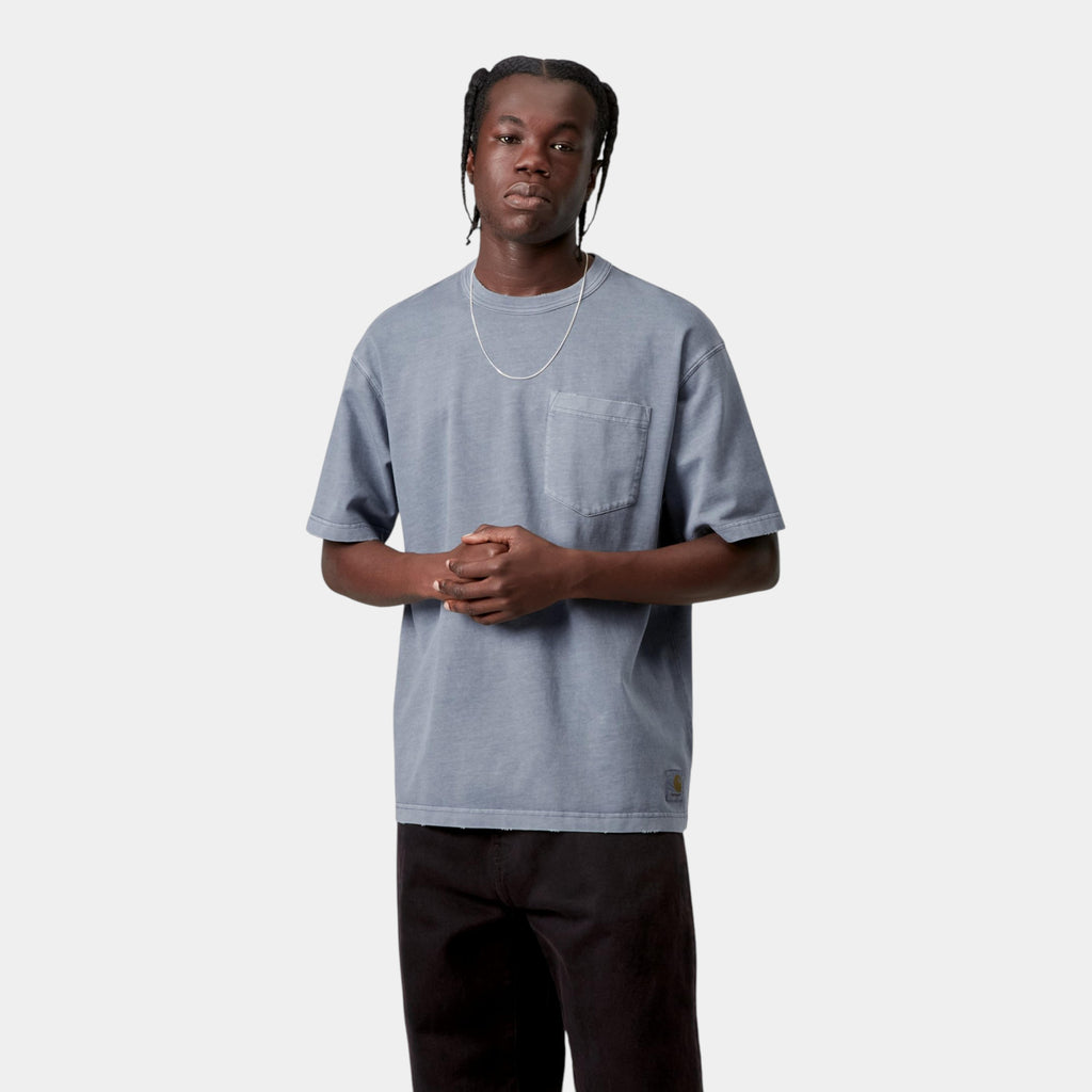 Carhartt Wip T-shirt Torion con taschino - Azzurro