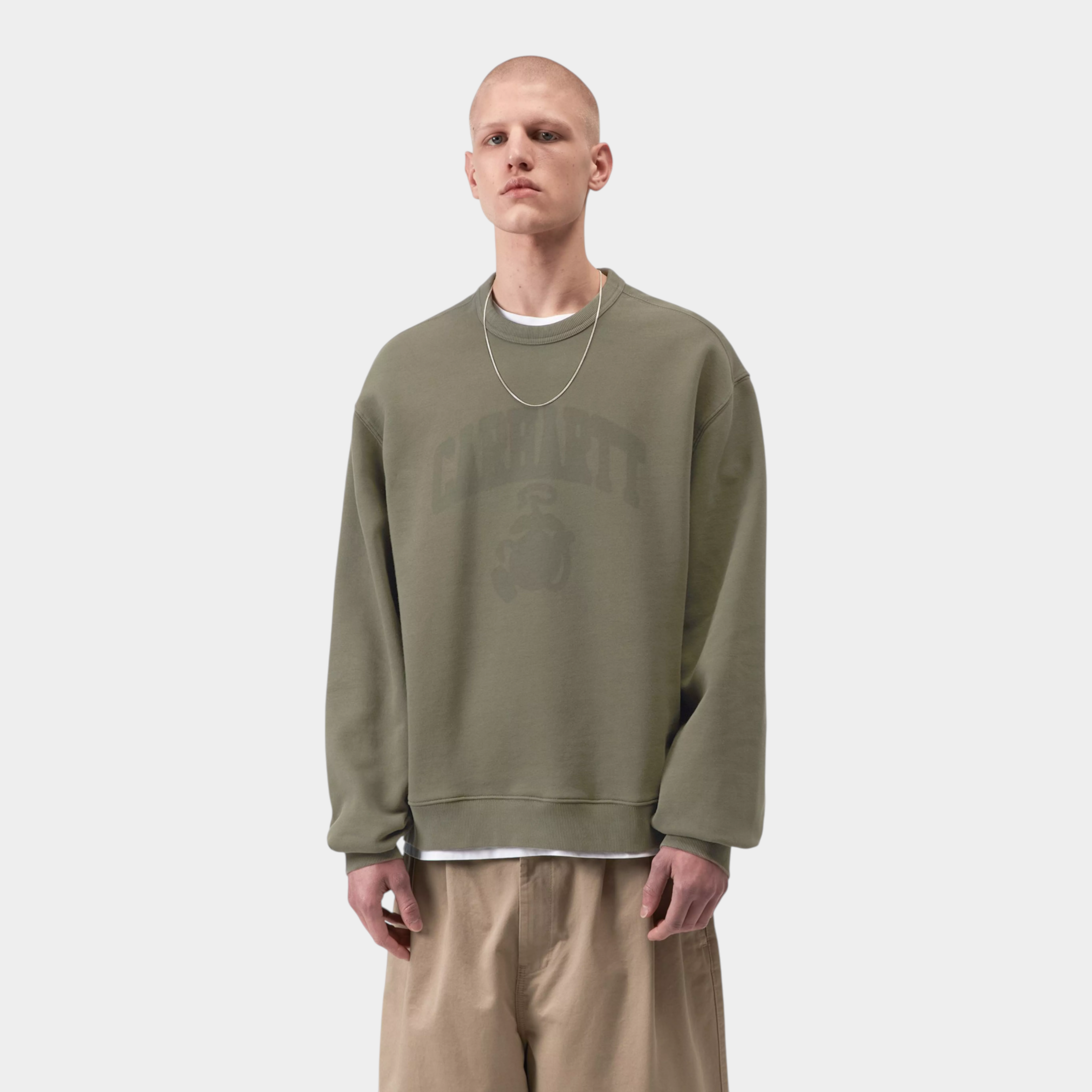 Carhartt Wip Felpa girocollo Faded Pond - Verde
