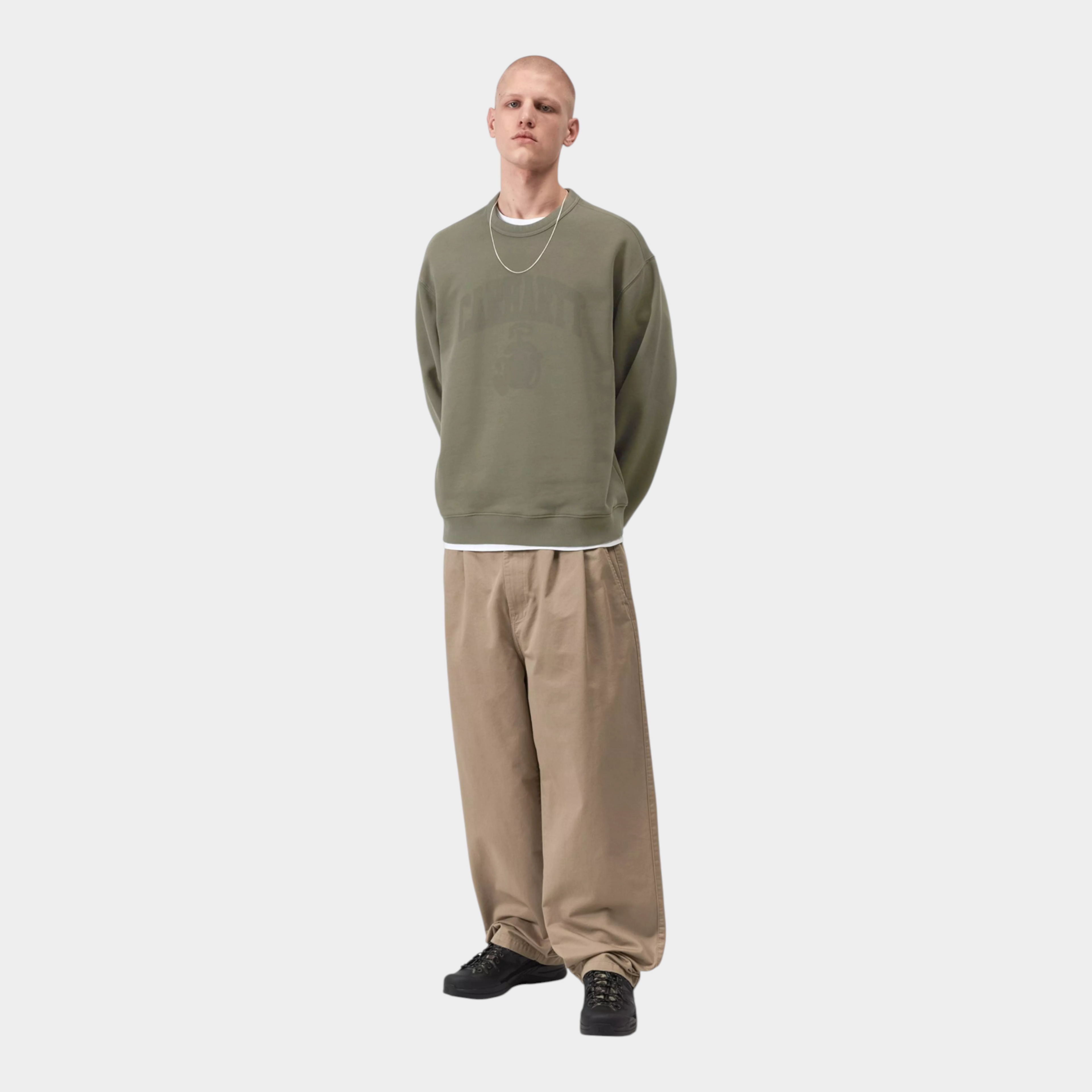 Carhartt Wip Felpa girocollo Faded Pond - Verde