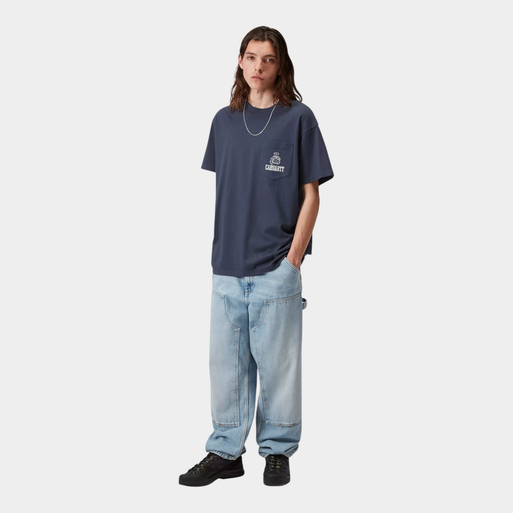 Carhartt Wip Tee shirt Pond Corps - Blu
