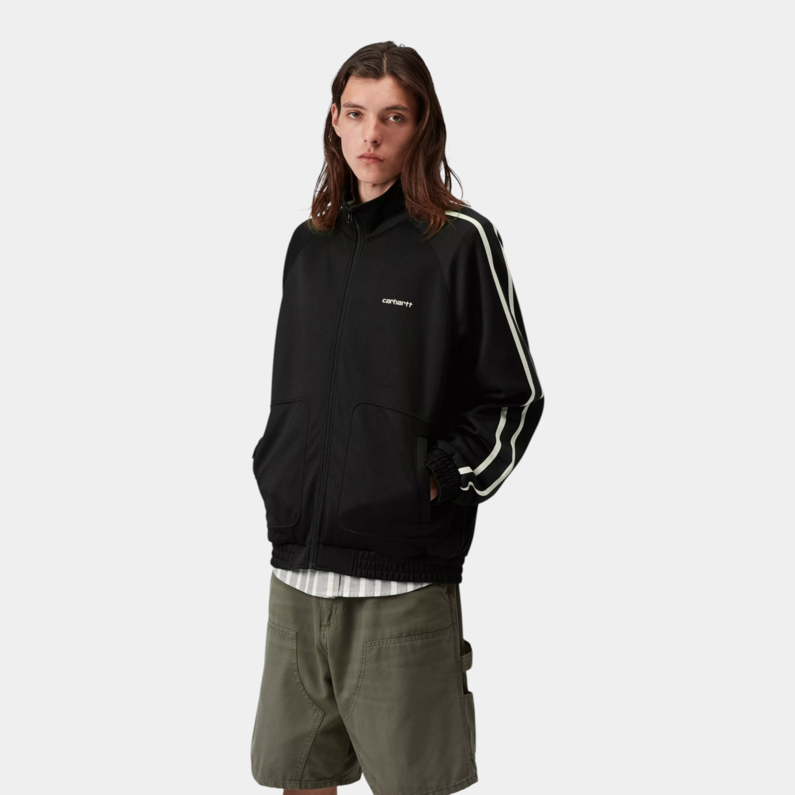 Carhartt Wip Felpa Bolar con zip - Nero