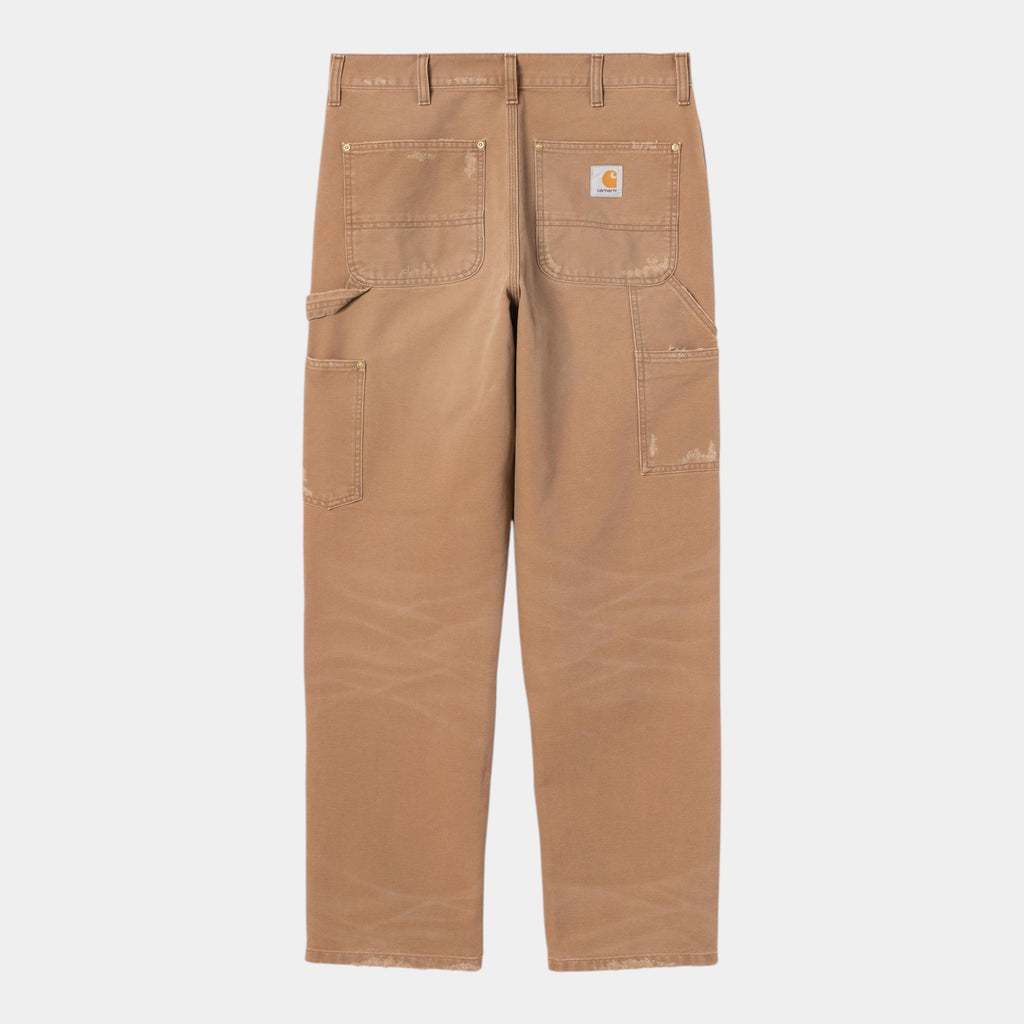 Carhartt Wip Pantalone double Knee Grind Wash - Marrone