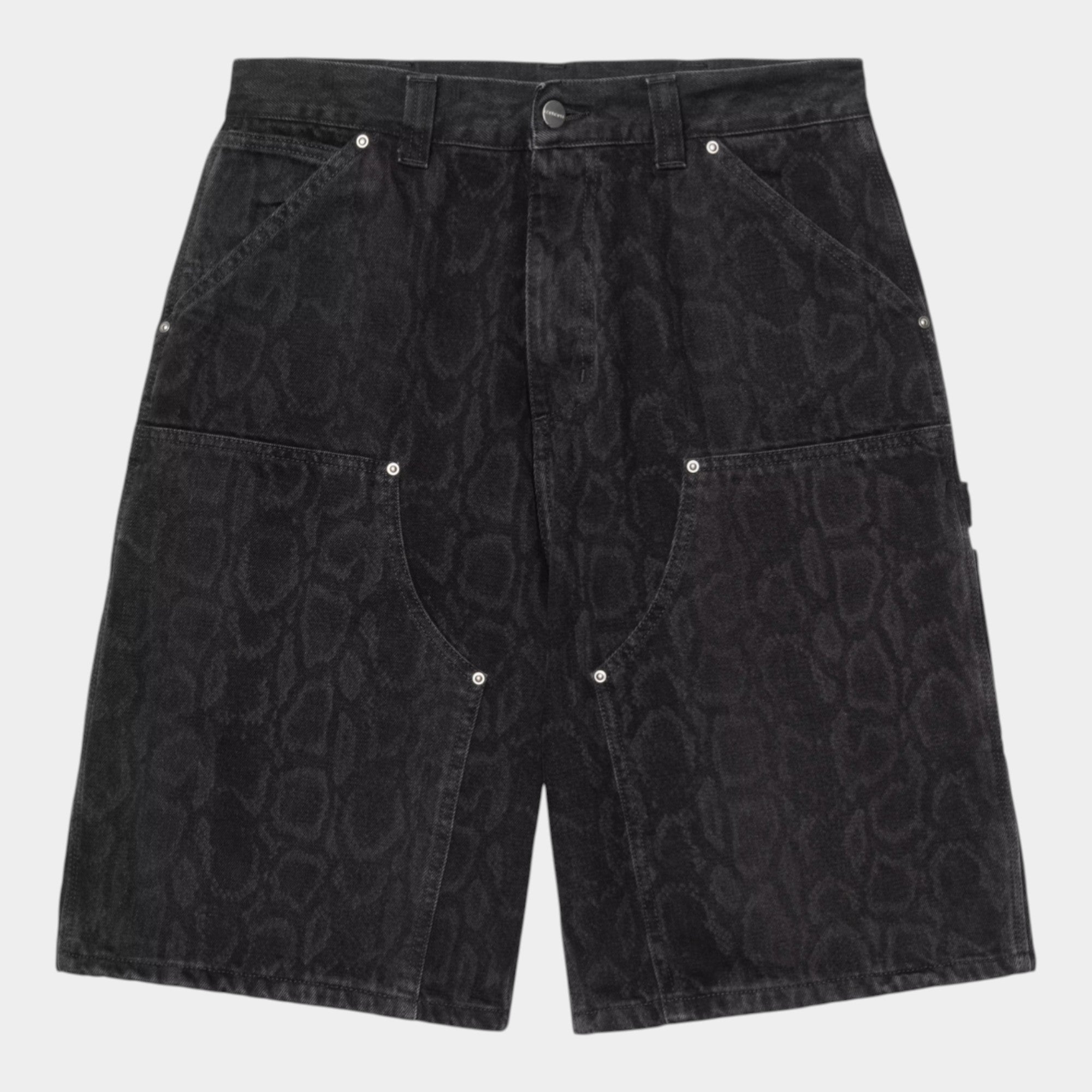 Carhartt Wip Shorts Og Double Knee camo snake - Nero