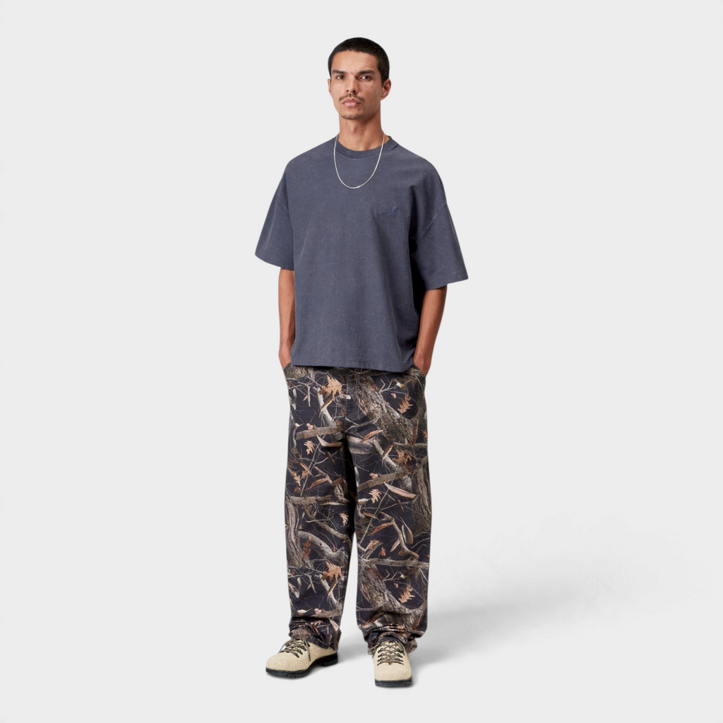 Carhartt Wip T-shirt Lambert slavata - Blu