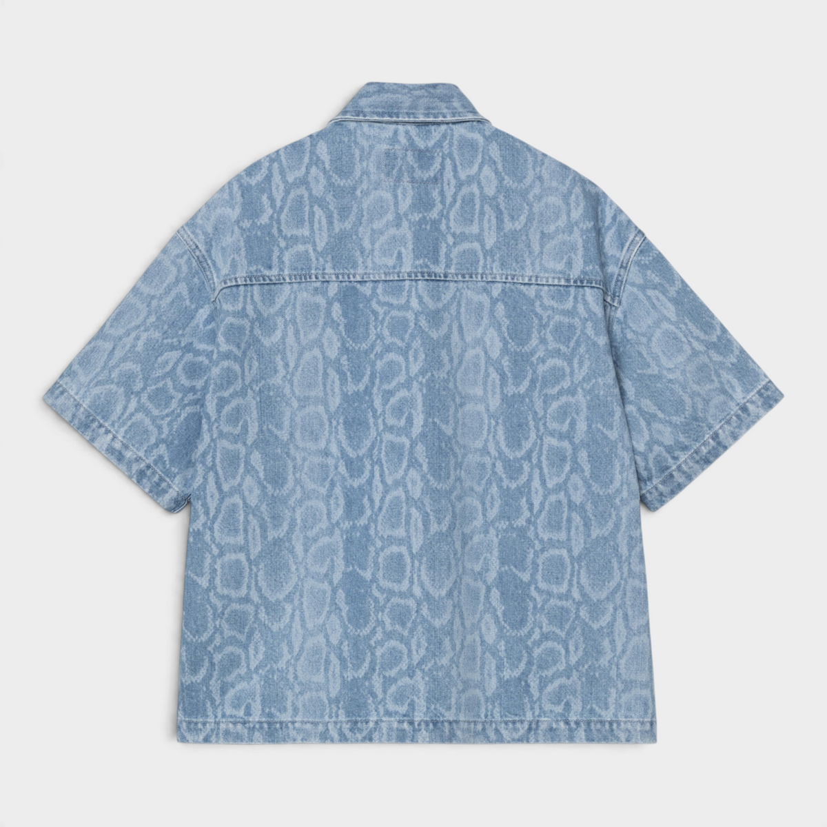 Carhartt Wip W' Camicia Snake Lovilla maniche corte - Denim chiaro