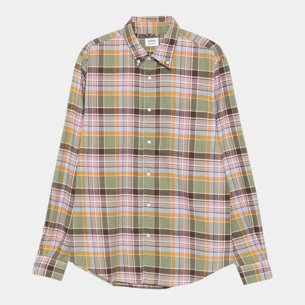 Aspesi Camicia a quadri in flanella leggera - Multicolor