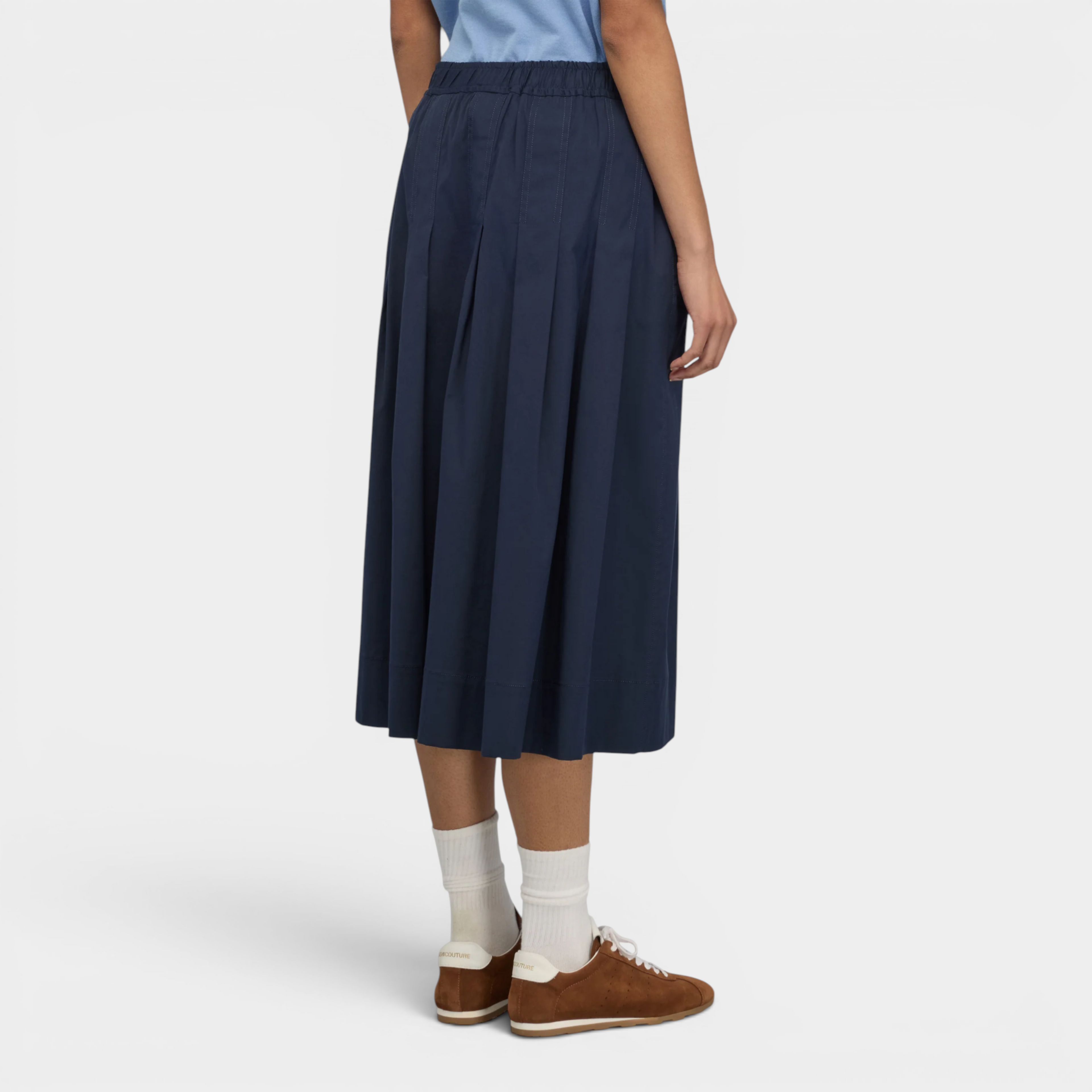 Semicouture Gonna a pieghe Gregoria - Blu