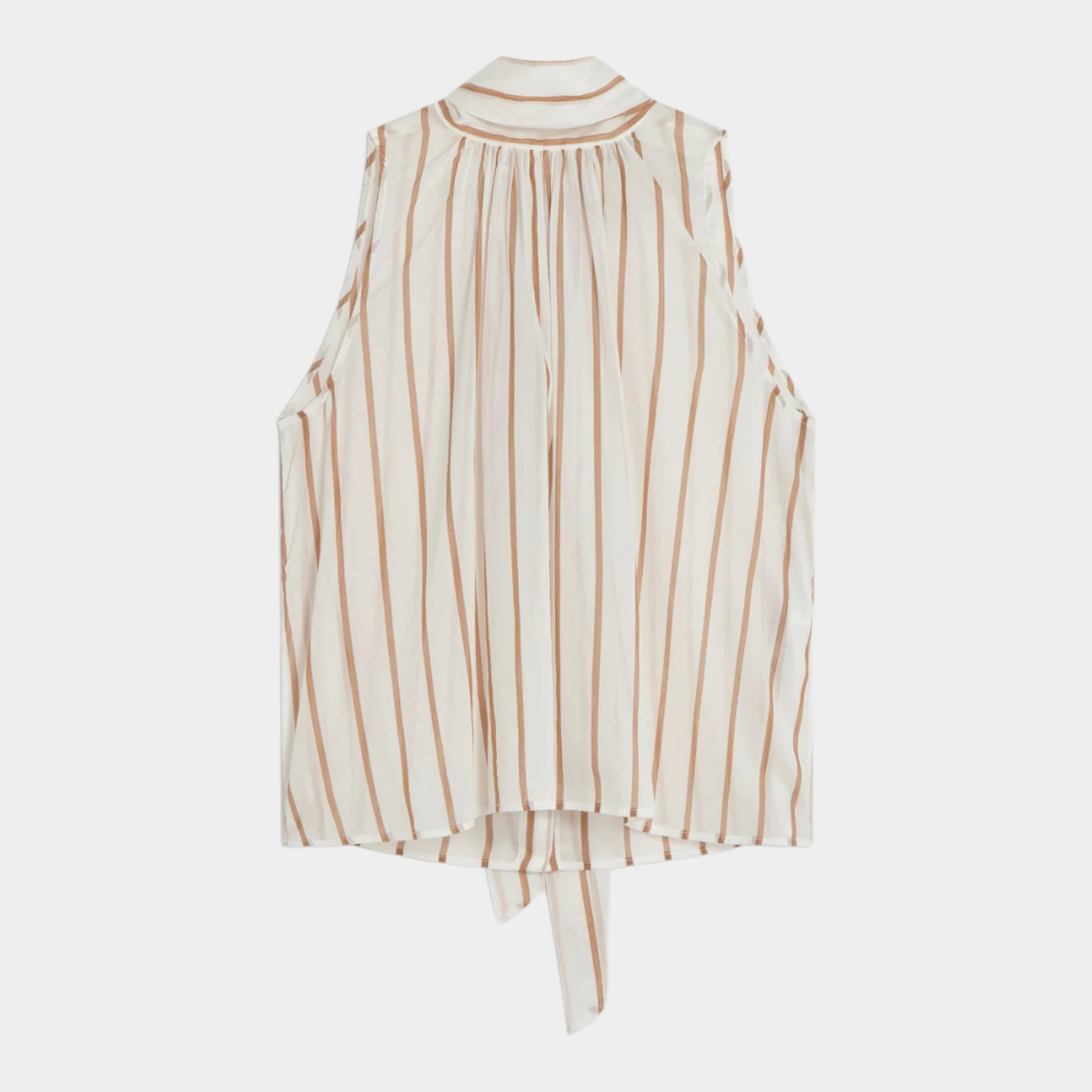 Semicouture Top a righe Jana - Bianco/Marrone