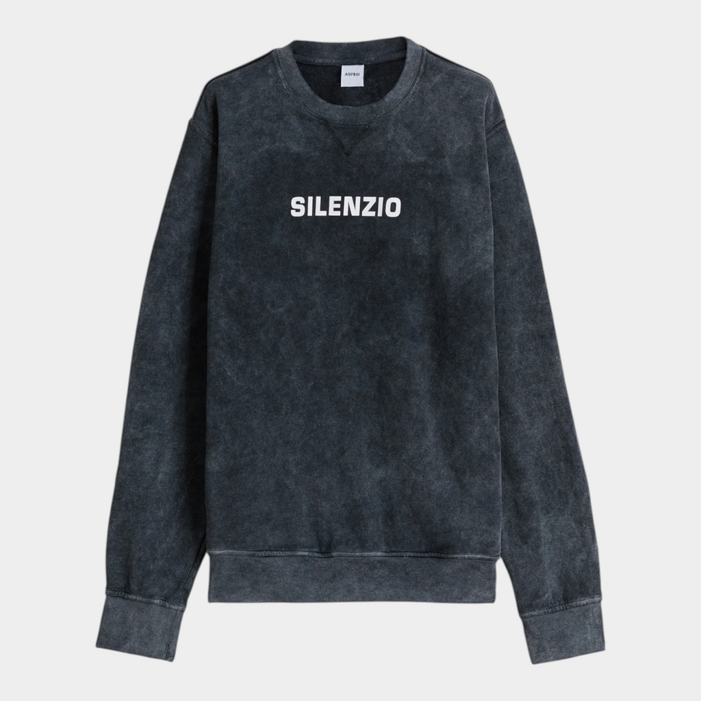 Aspesi Felpa Silenzio in shady Effect - Nero