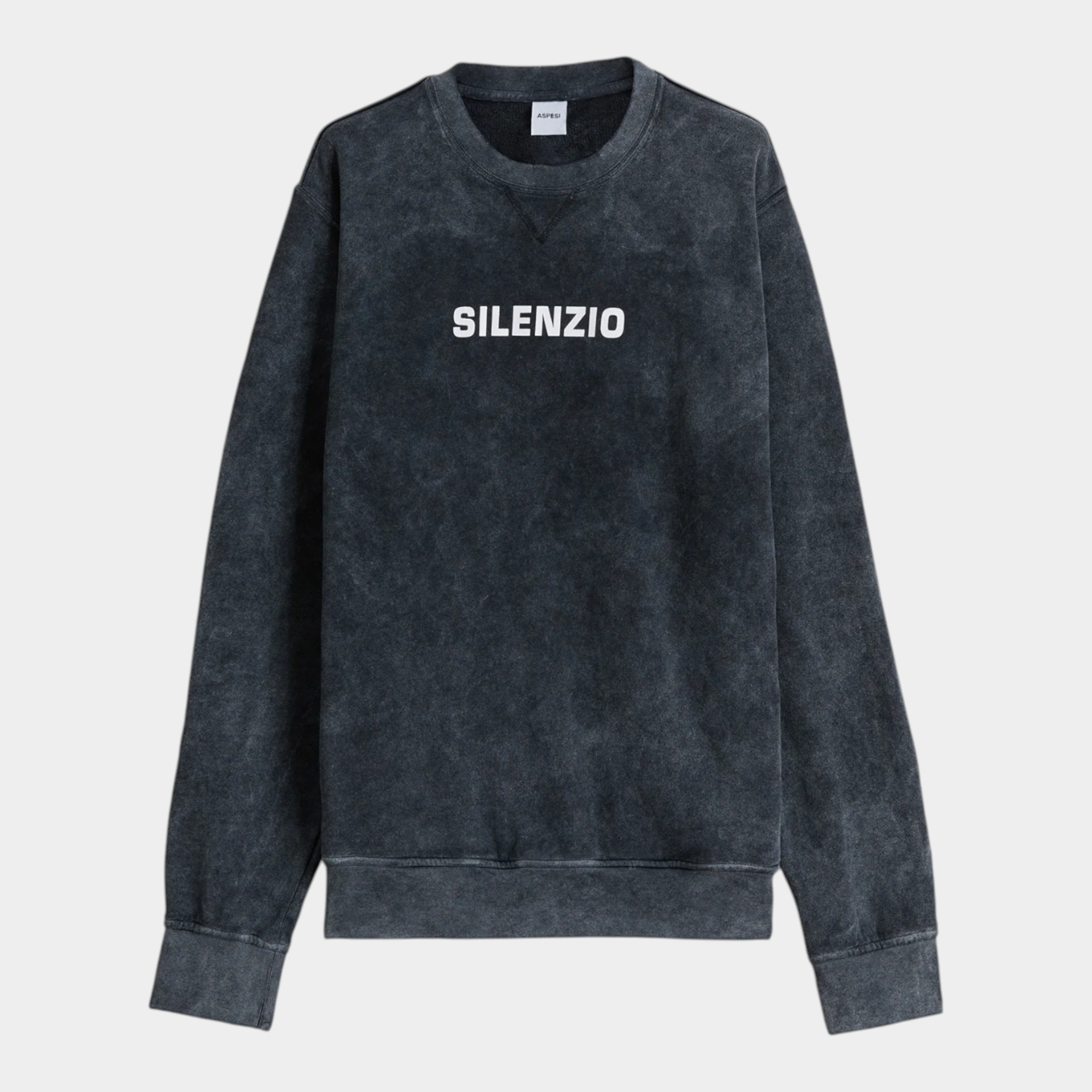 Aspesi Felpa Silenzio in shady Effect - Nero