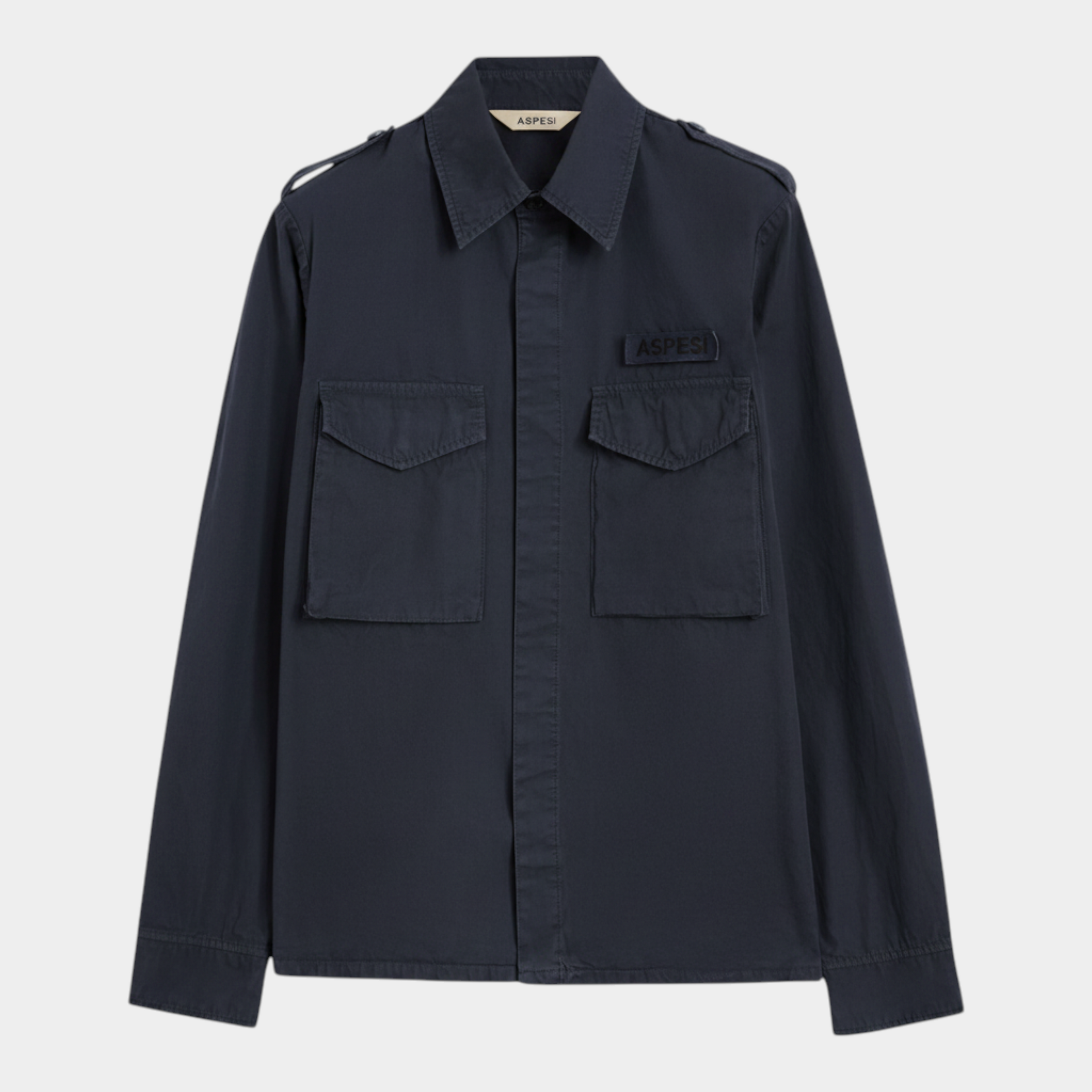 Aspesi Camicia Militare in cotone - Blu