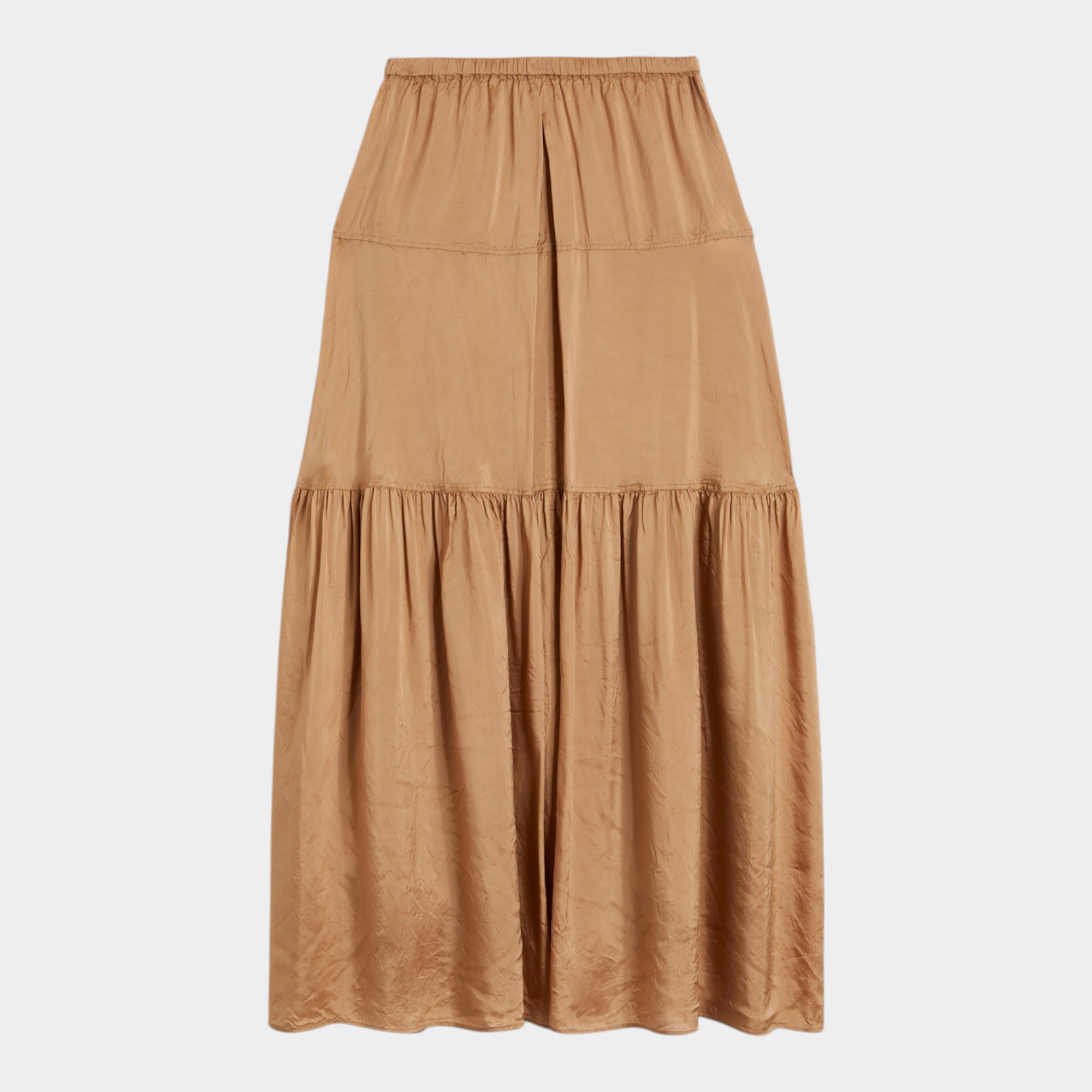 Aspesi Gonna in twill di viscosa - Cammello