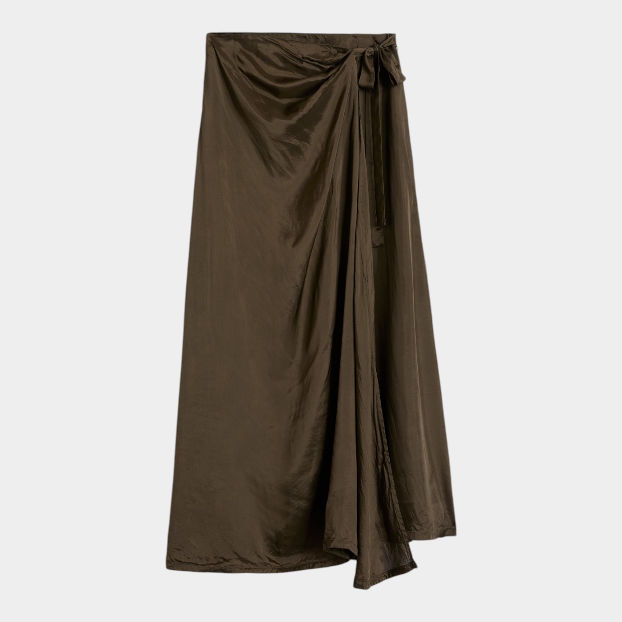 Aspesi Gonna portafoglio in twill di viscosa - Verde militare