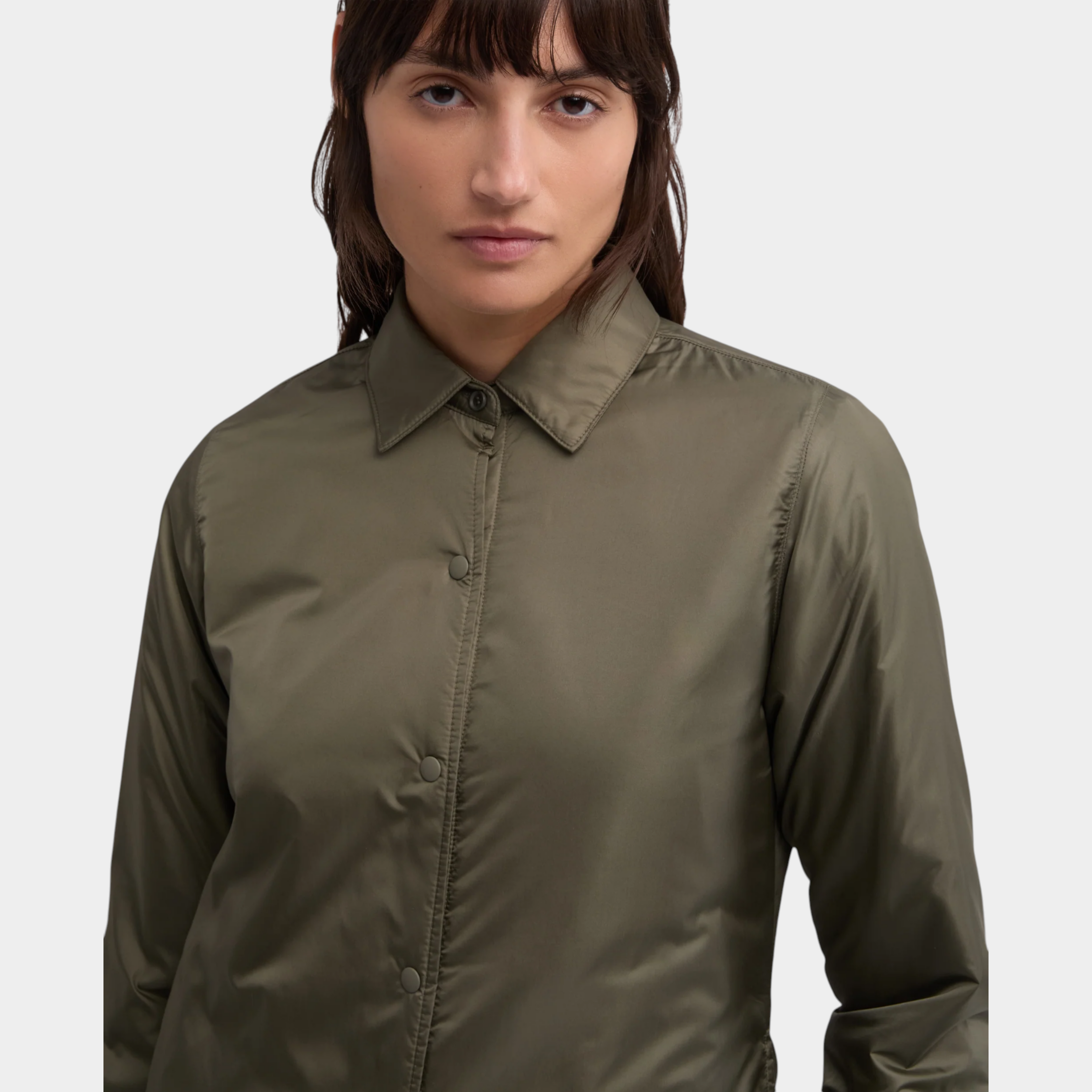Aspesi Camicia Glue imbottita - Oliva