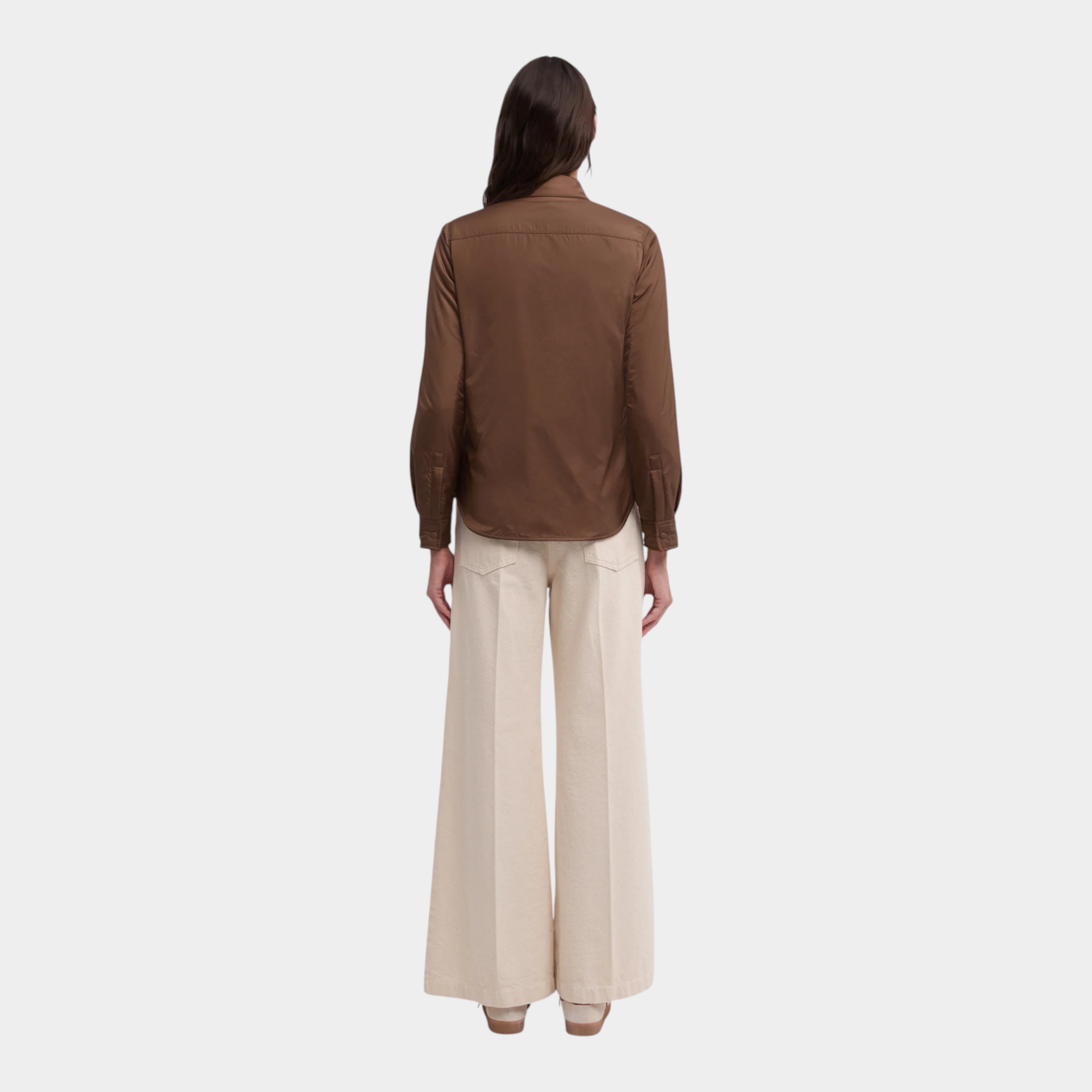 Aspesi Camicia Glue imbottita - Marrone