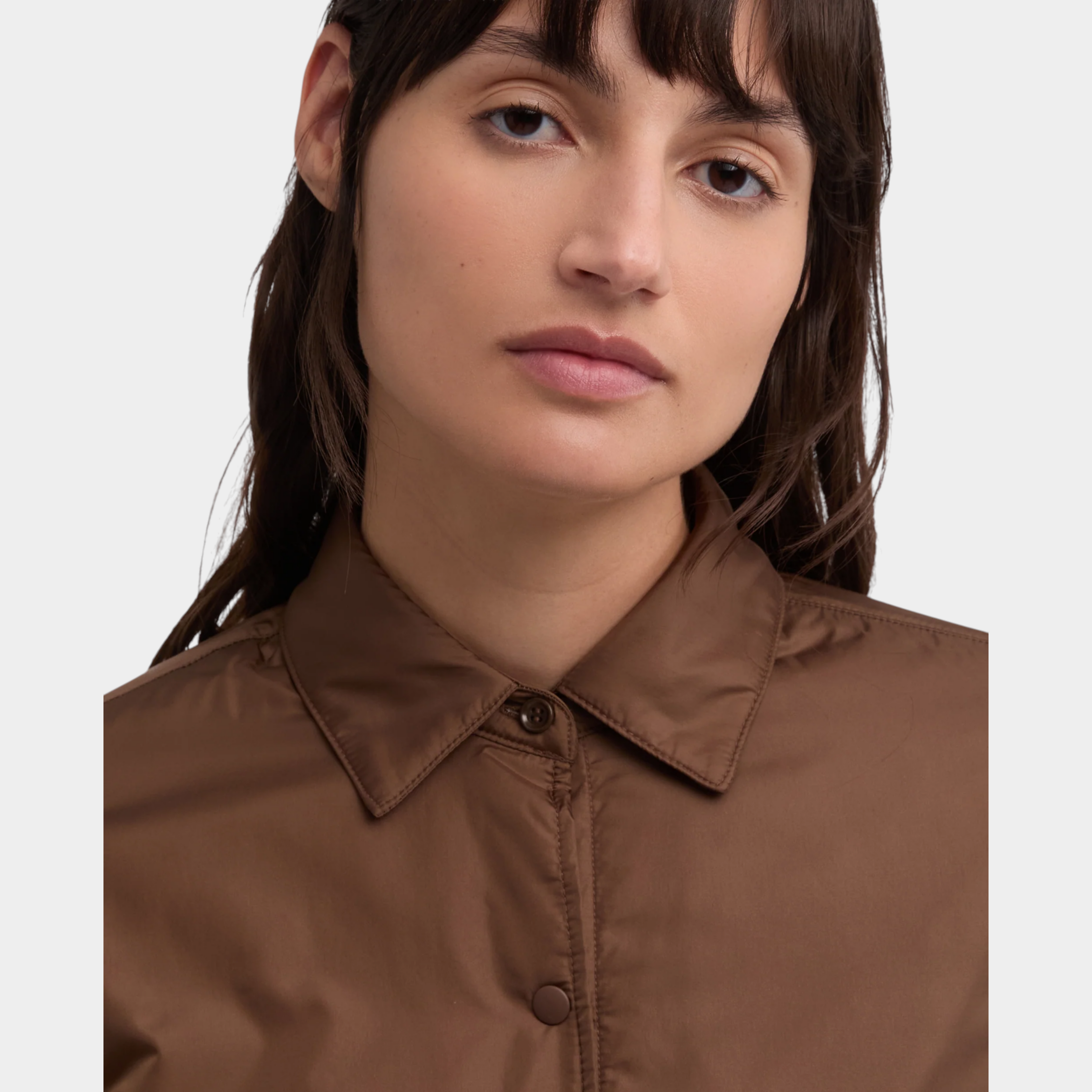 Aspesi Camicia Glue imbottita - Marrone